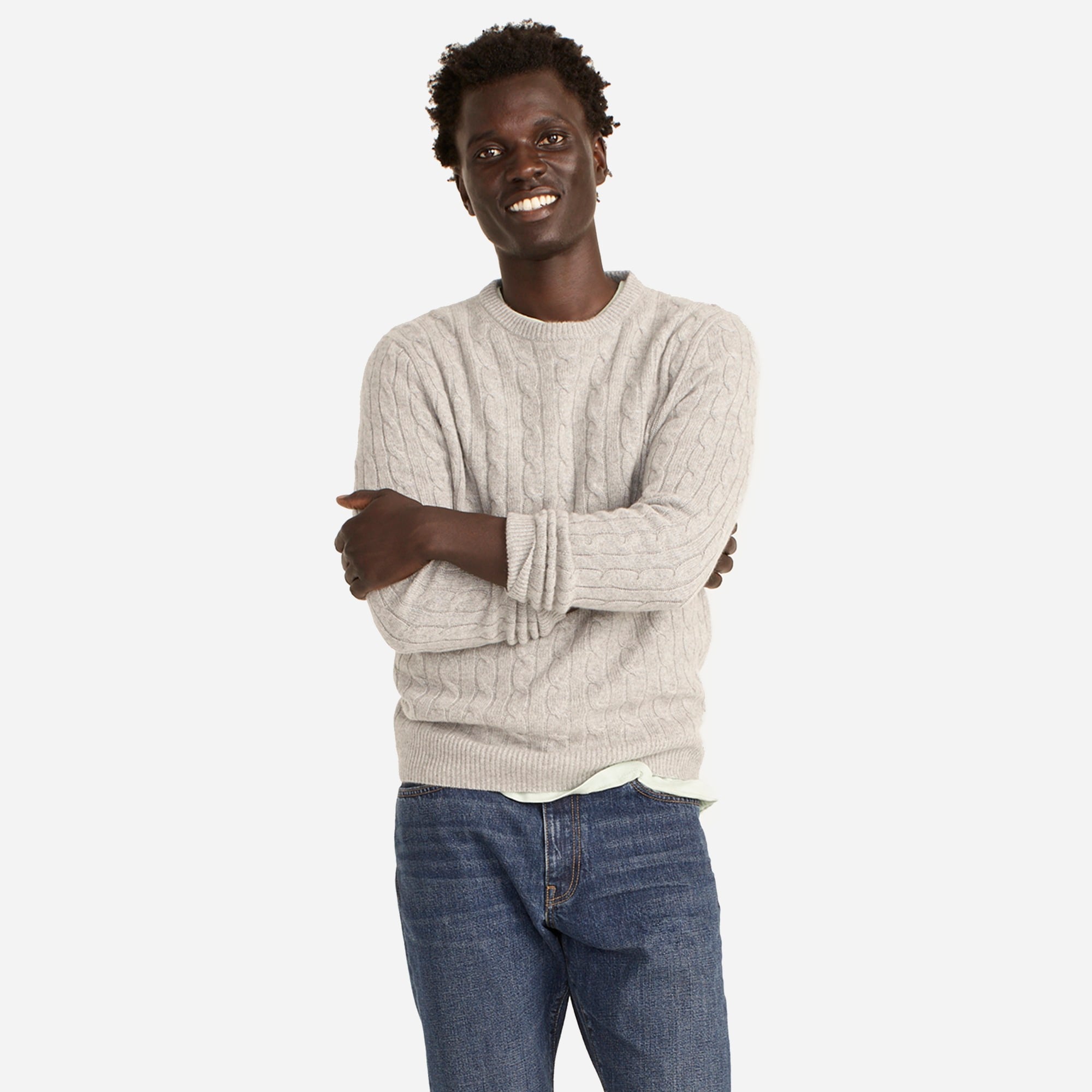 Cashmere cable-knit sweater