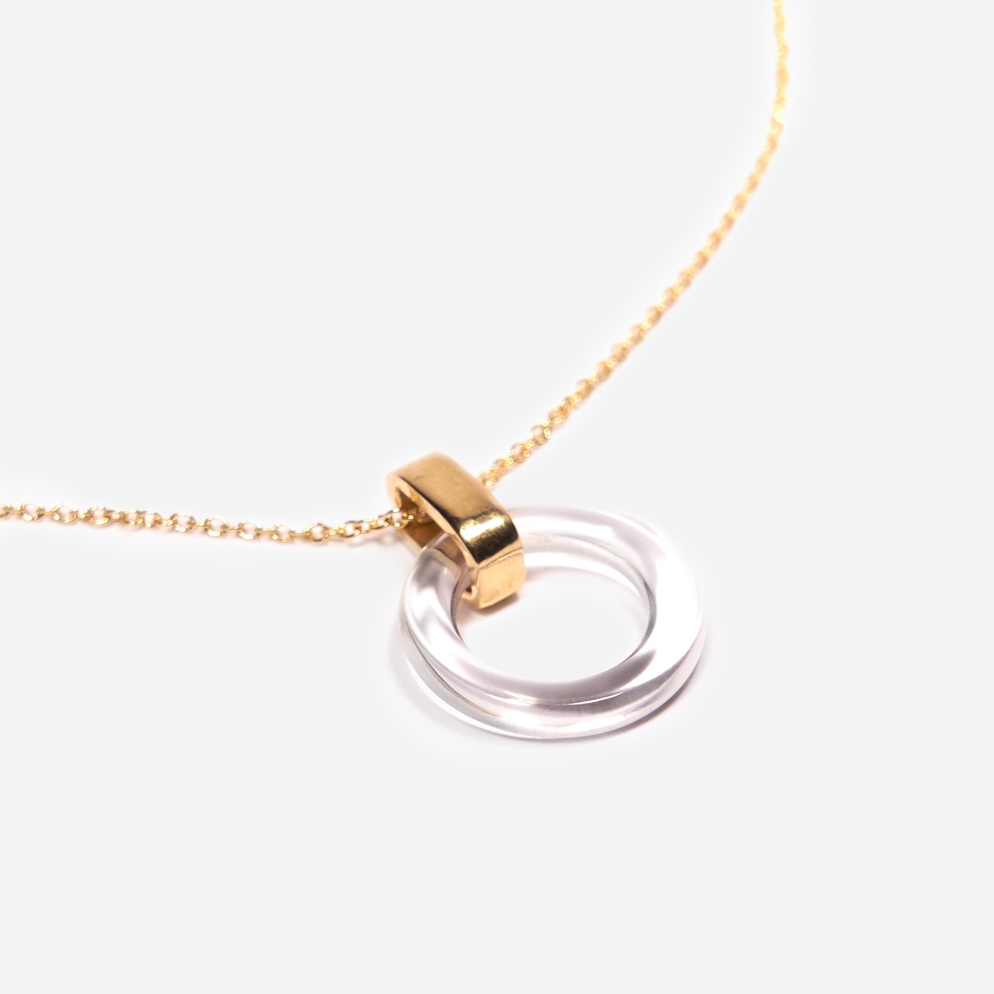 Odette New York Beau necklace in crystal quartz