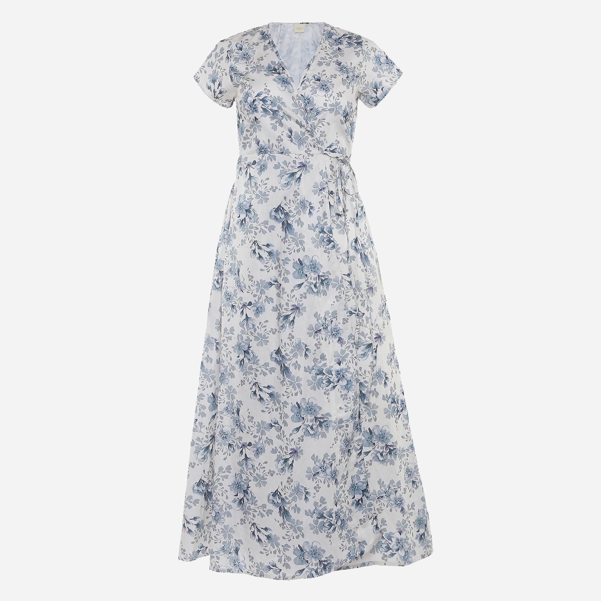 REISTOR wrap maxi dress