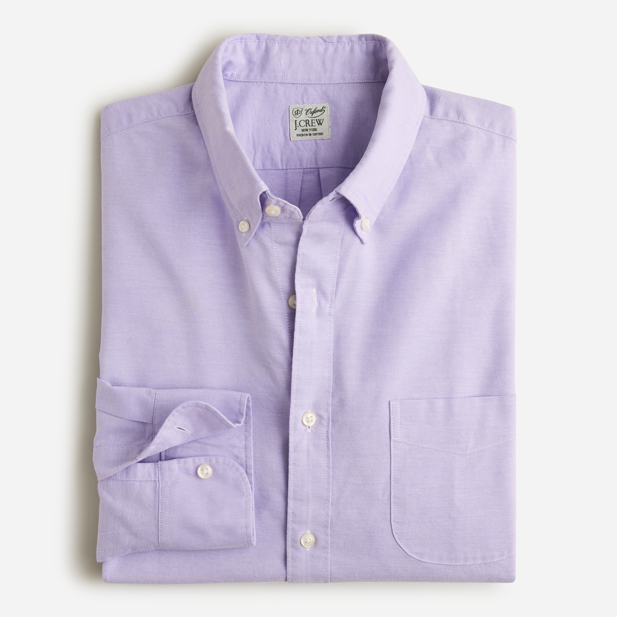 Broken-in organic cotton oxford shirt