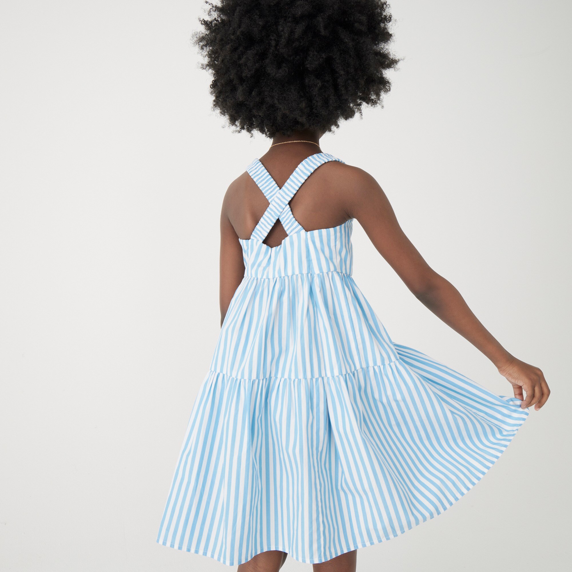 Girls' crisscross apron dress