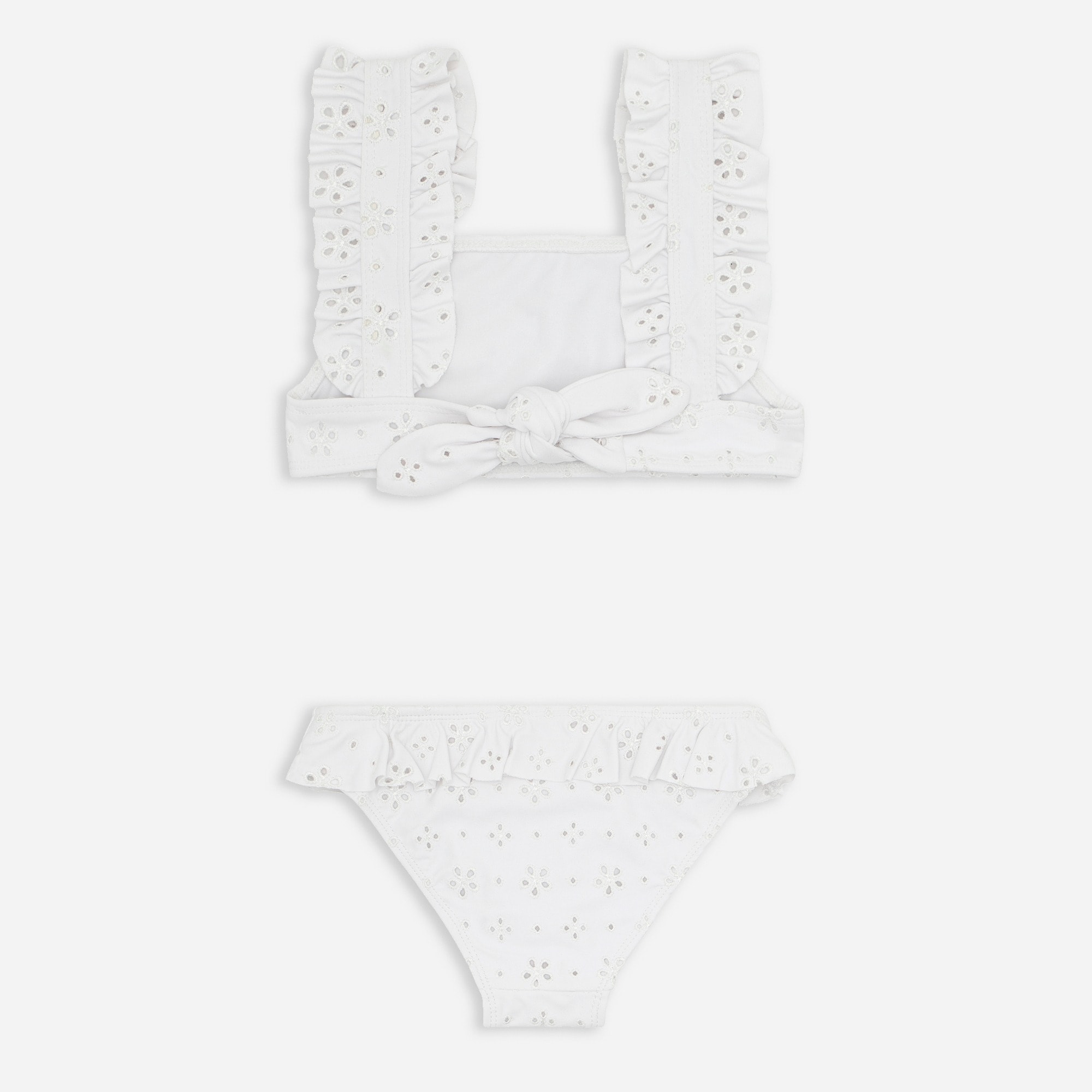 Girls' minnow™ eyelet ruffle bikini