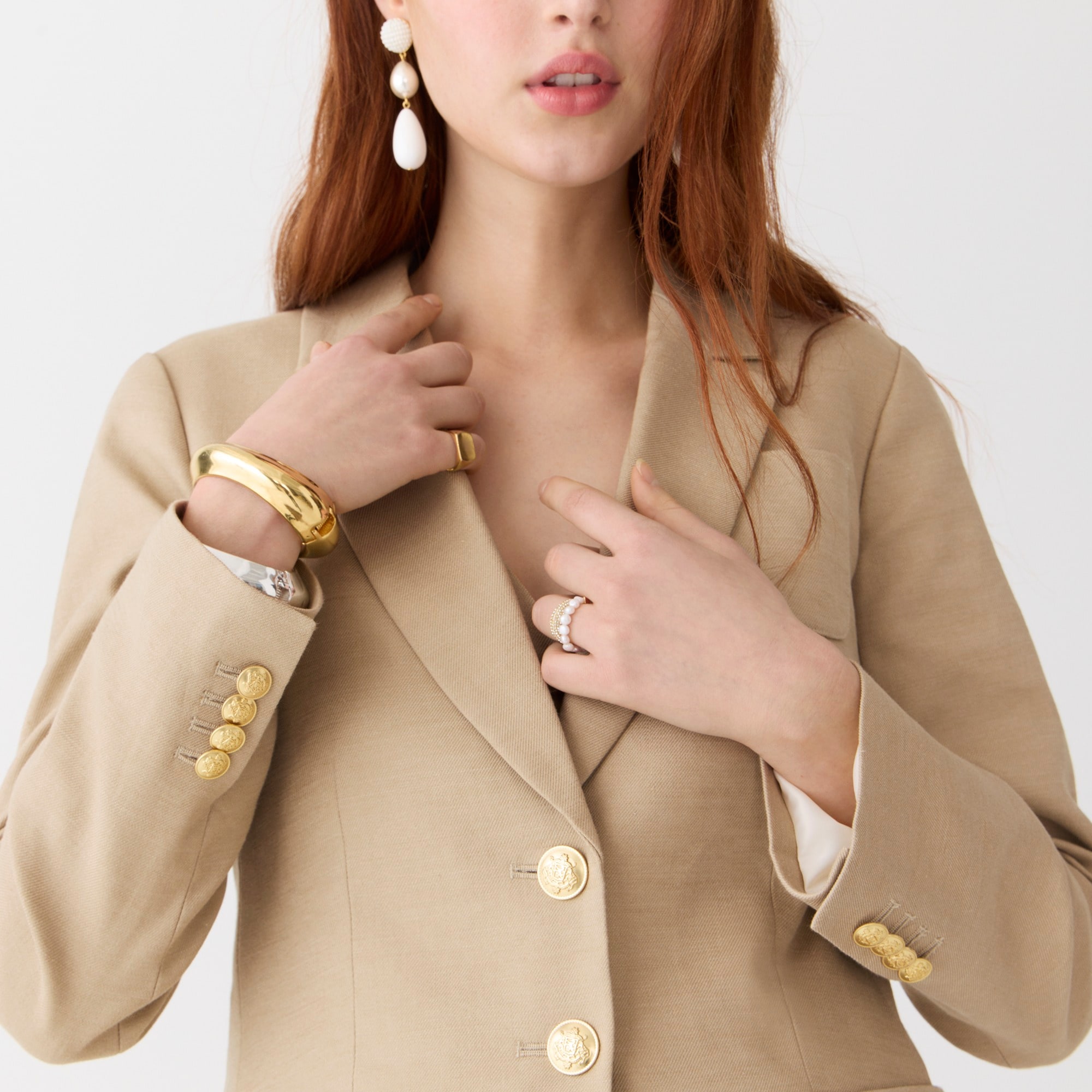 Helena blazer in stretch linen blend