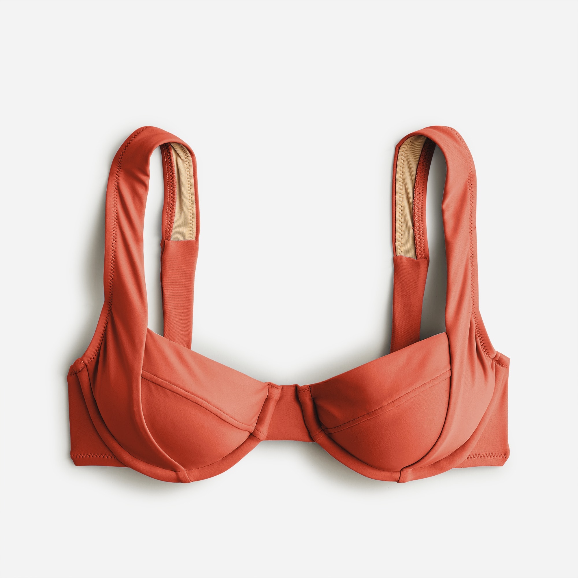 Cross-back underwire bikini top