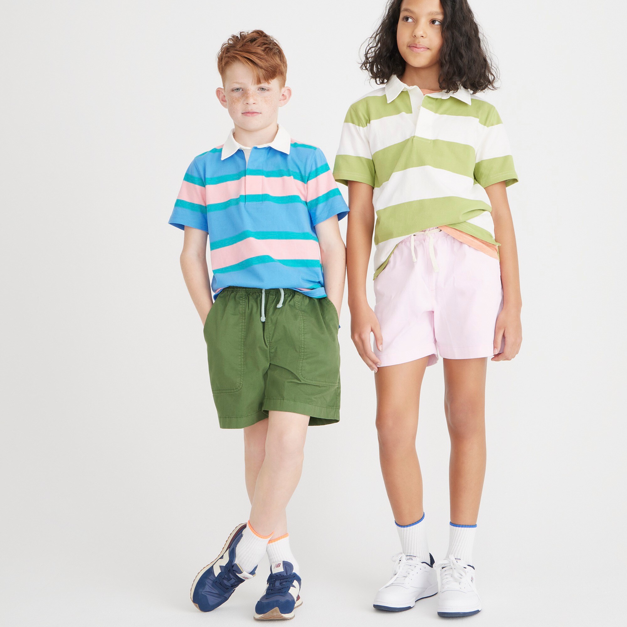 Kids' short-sleeve rugby shirt