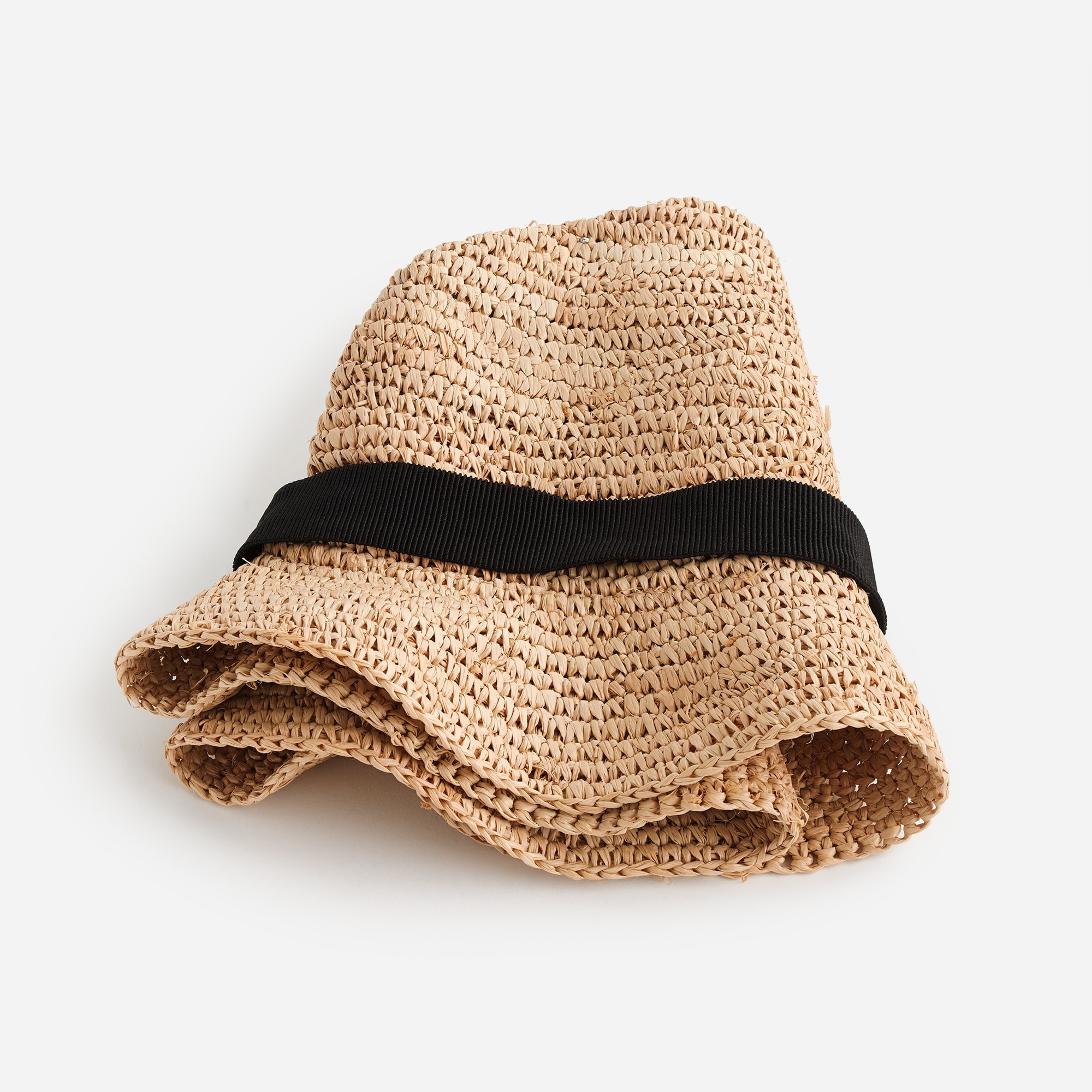Packable straw hat