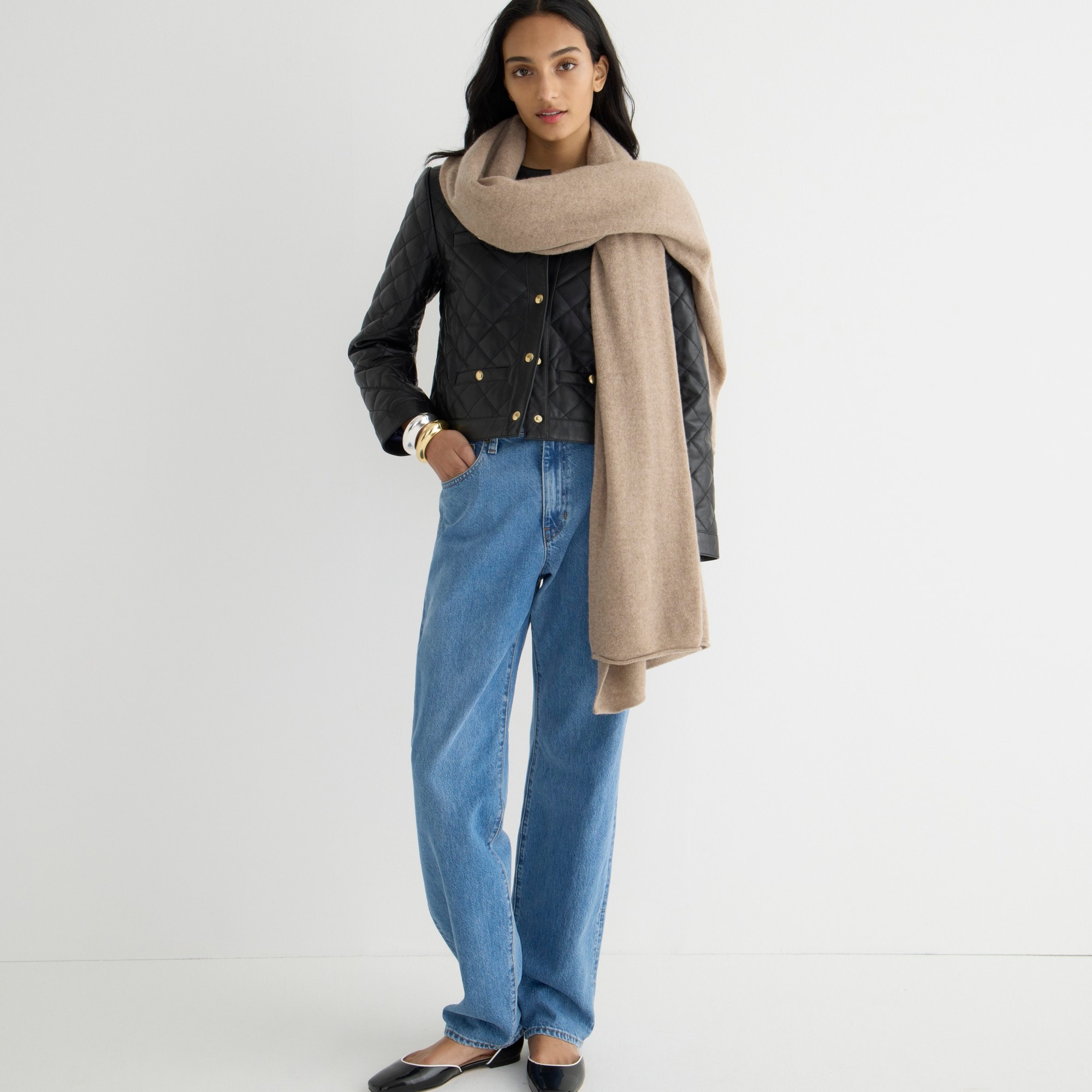 Oversized cashmere wrap