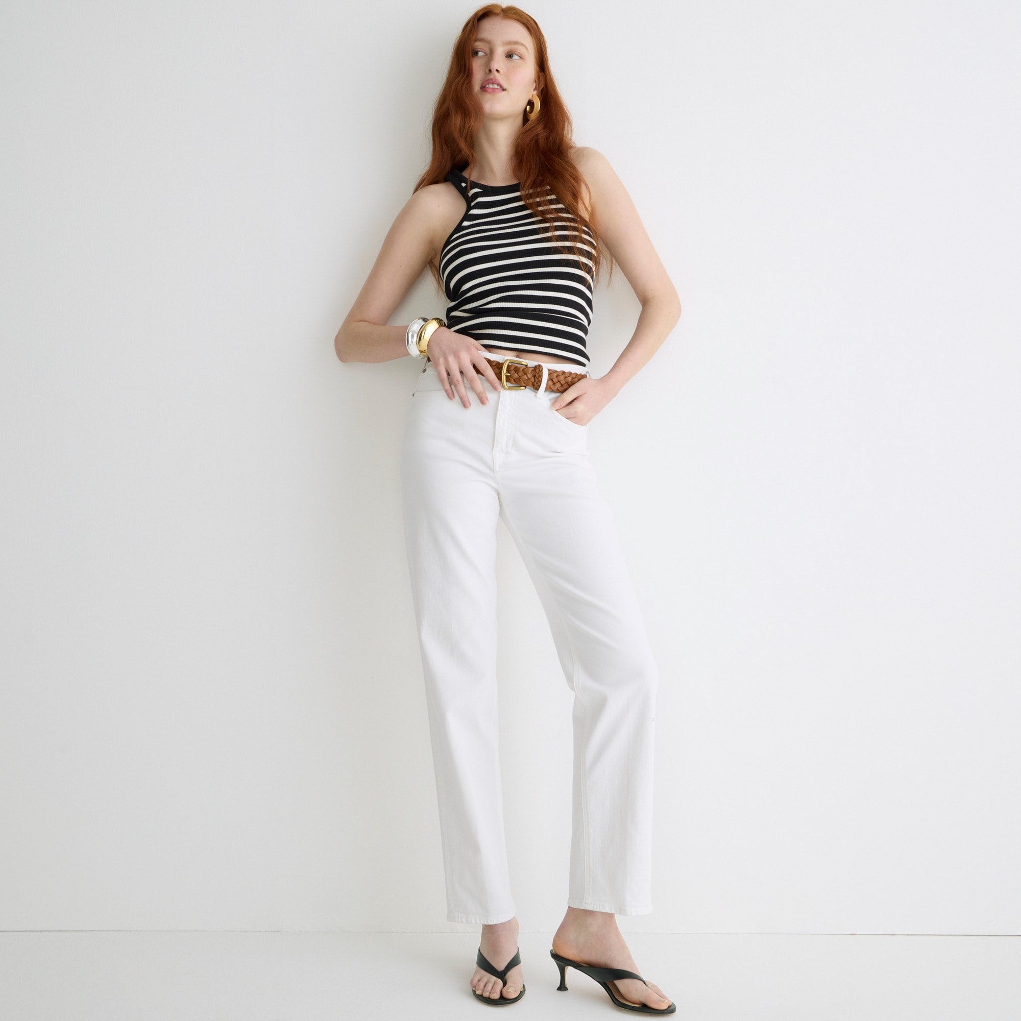 '90s classic straight-fit jean in white wash