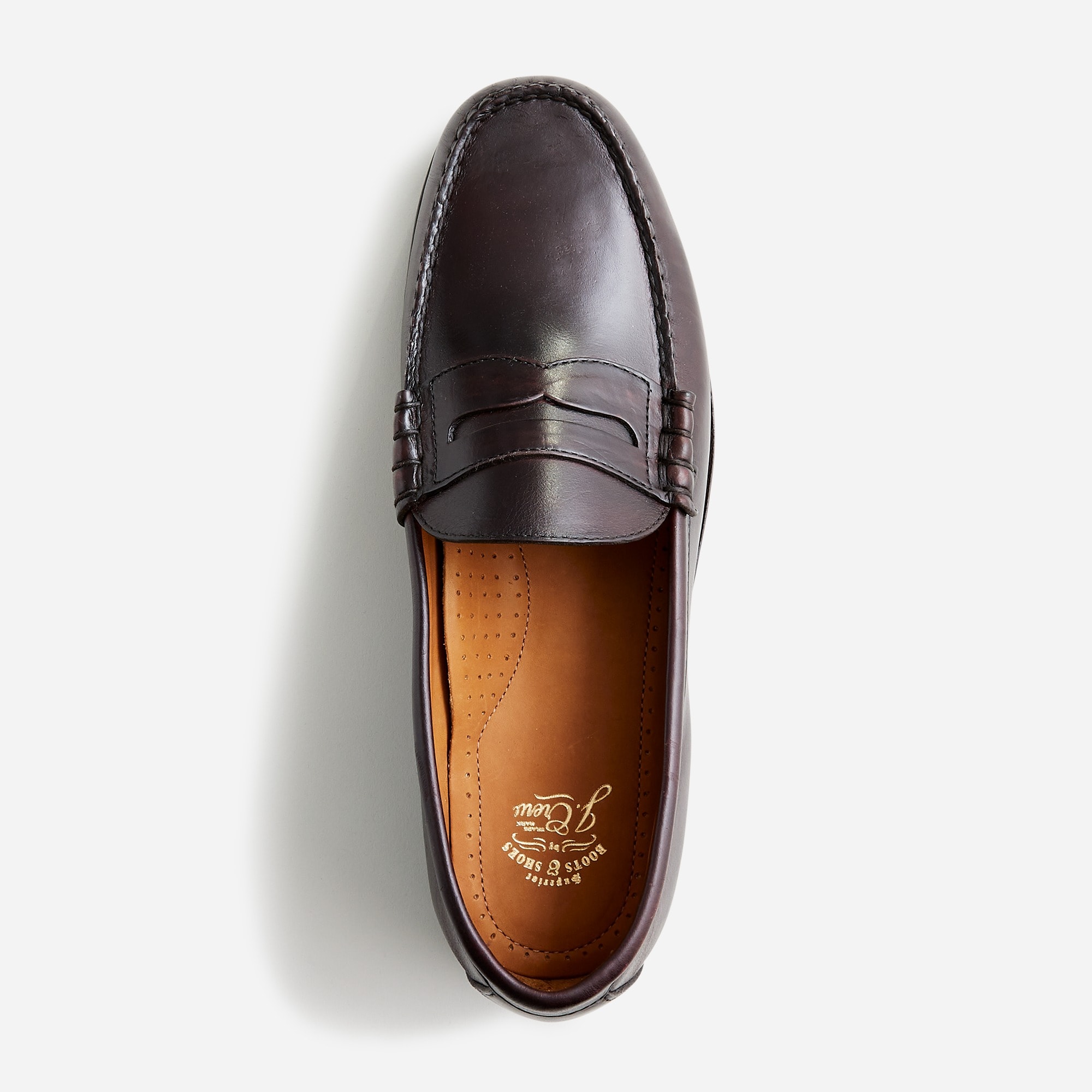 Camden lug-sole loafers in pull-up leather