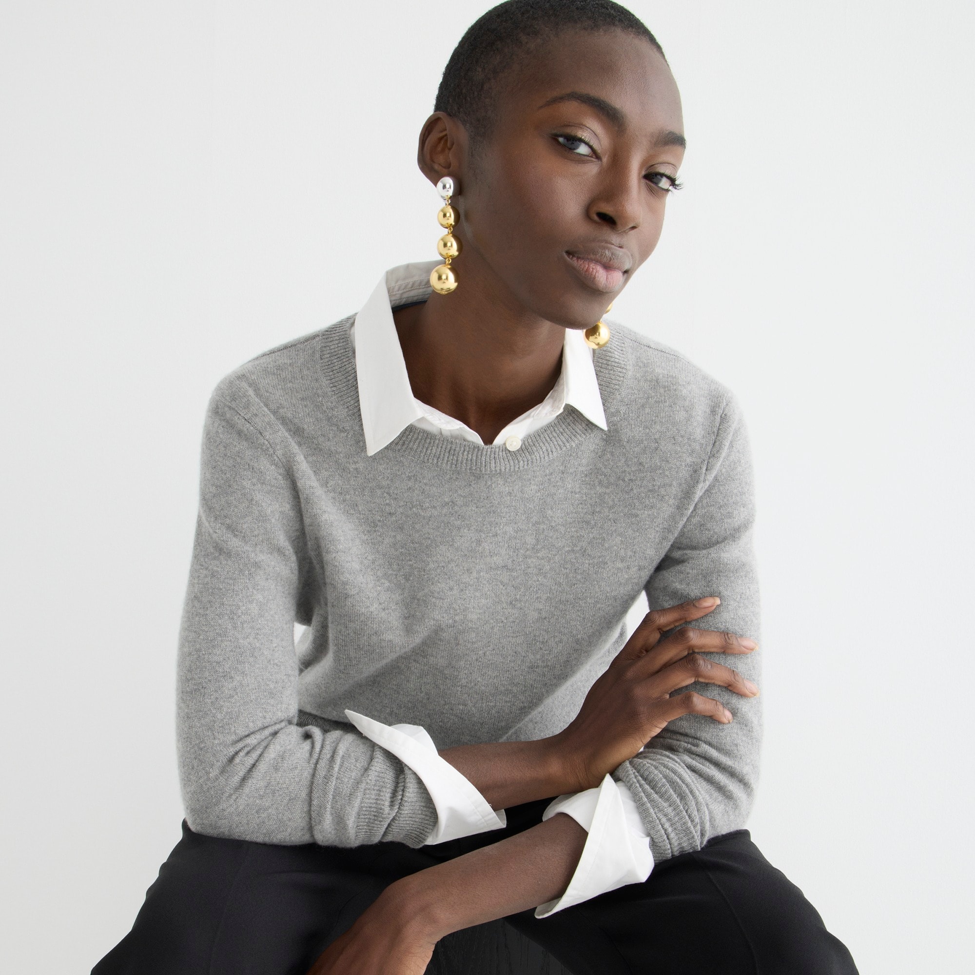 Cashmere classic-fit crewneck sweater