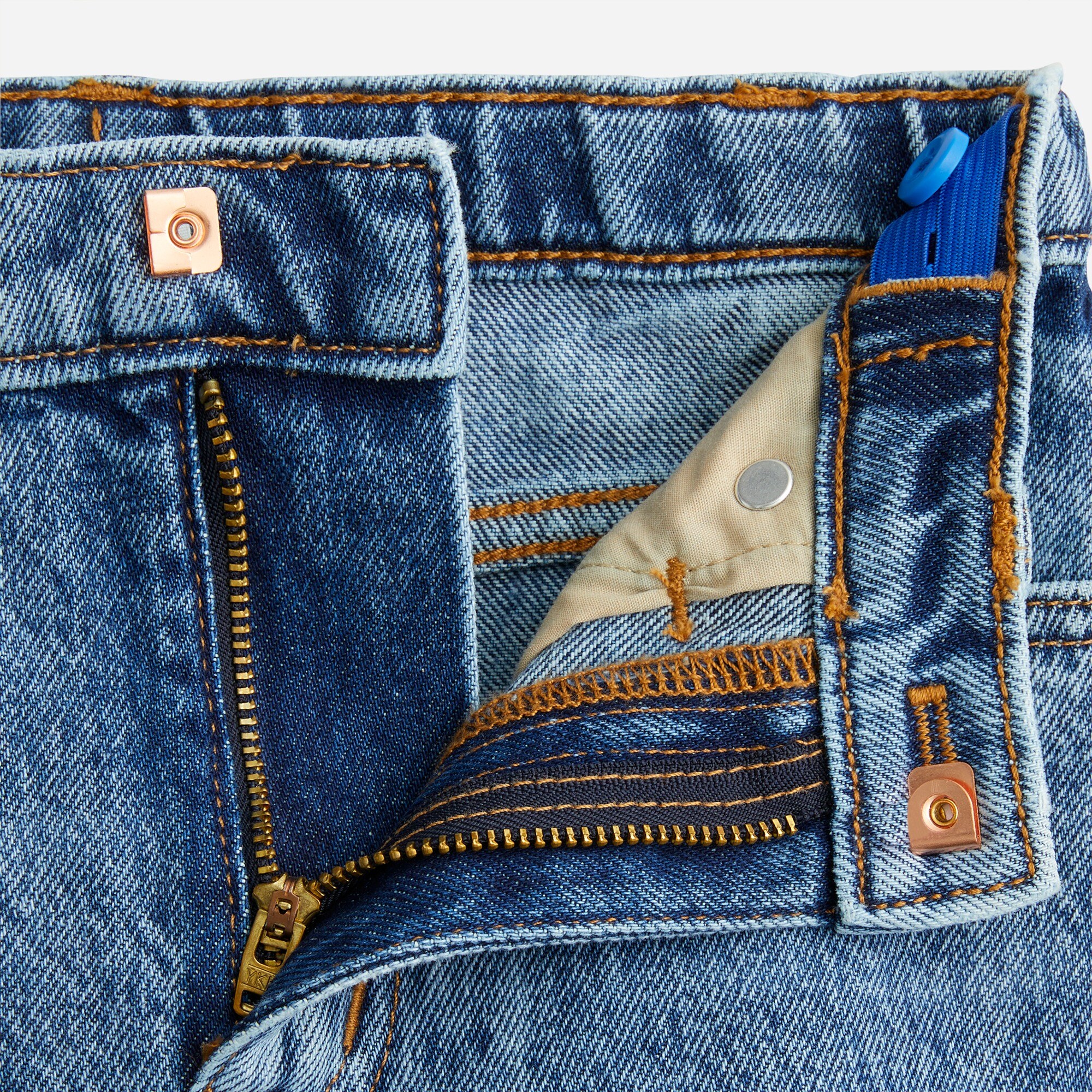 Girls' rigid mom-fit jean in indigo wash
