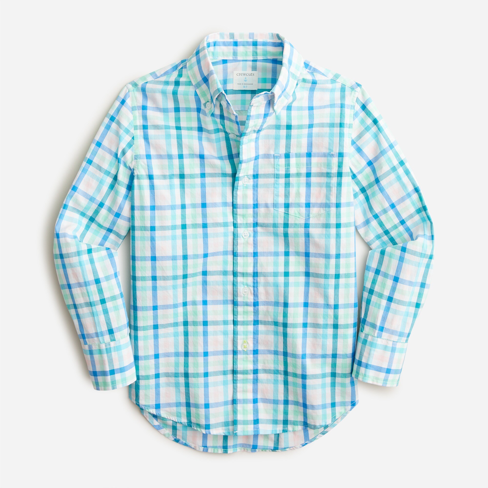 Boys' button-down poplin shirt