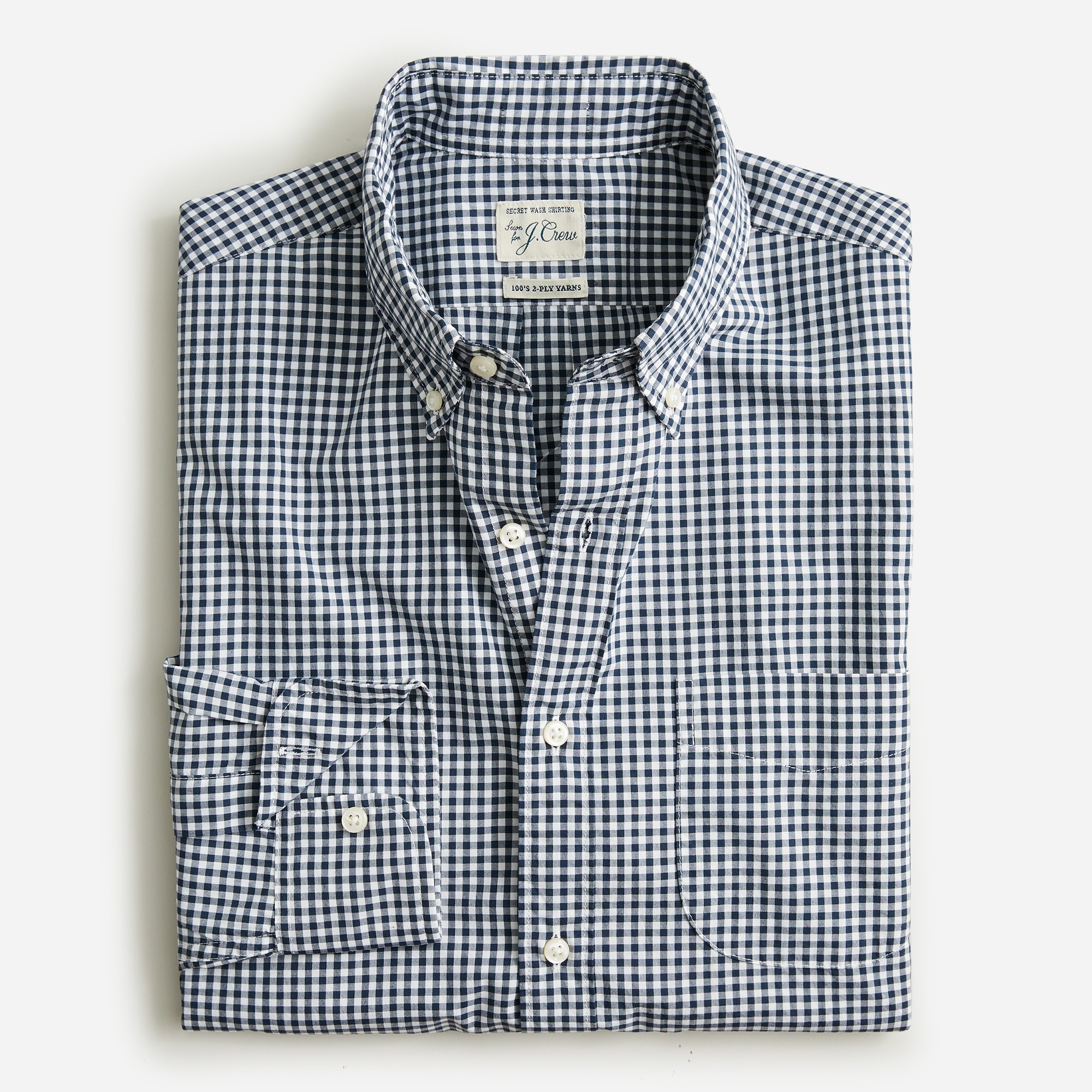 Secret Wash cotton poplin shirt