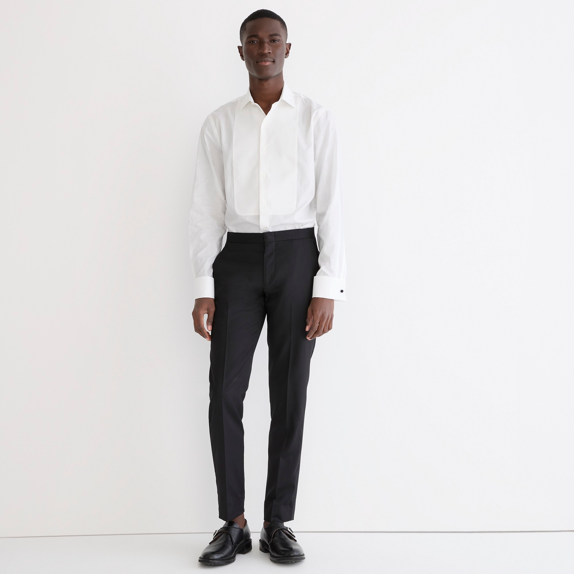 Ludlow Slim-fit tuxedo pant in Italian wool