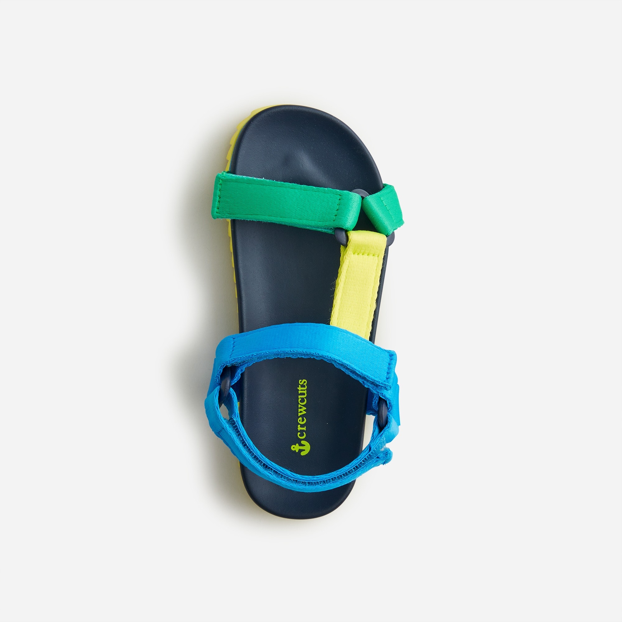 Kids' sporty-strap sandals in colorblock