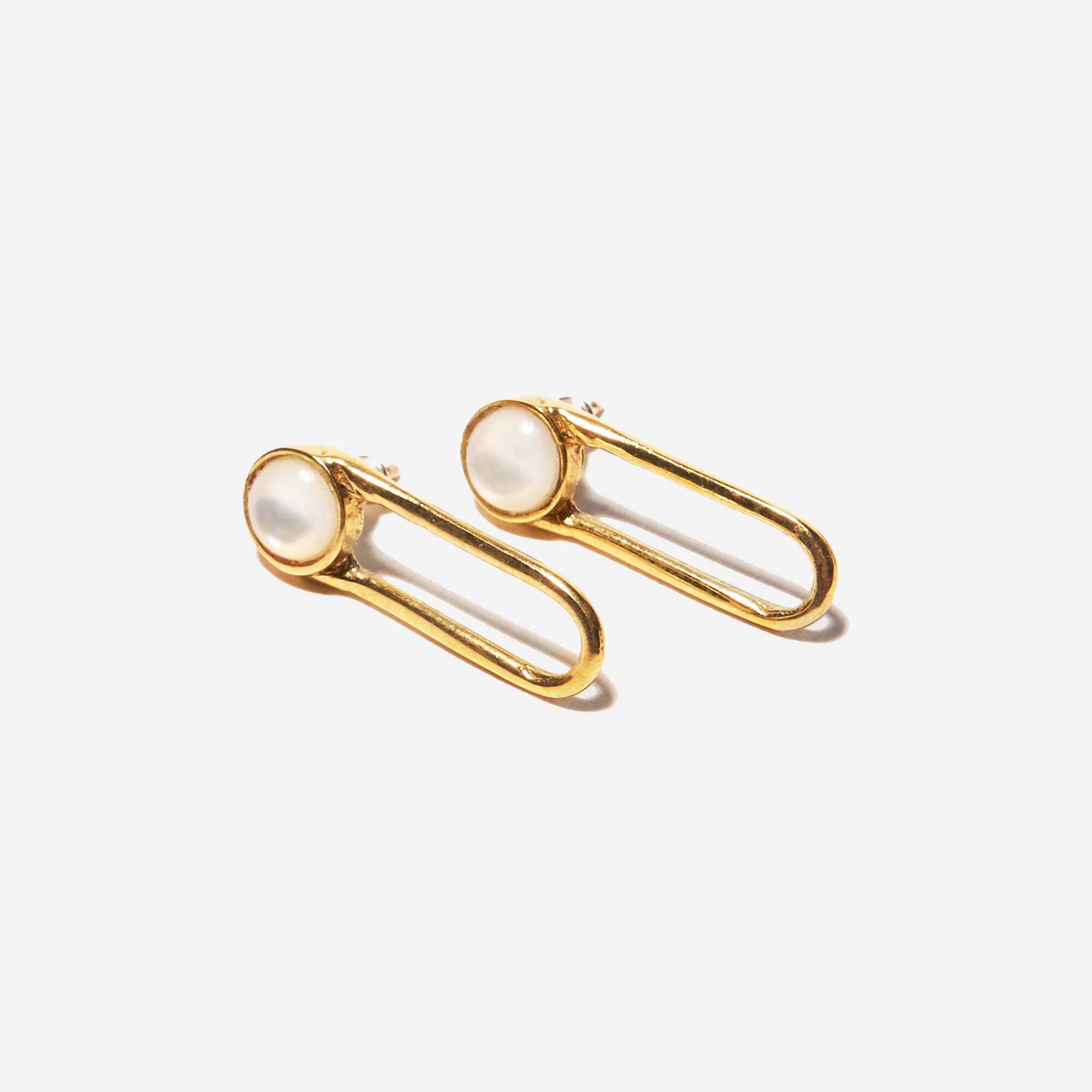 Odette New York Aura mother-of-pearl earrings