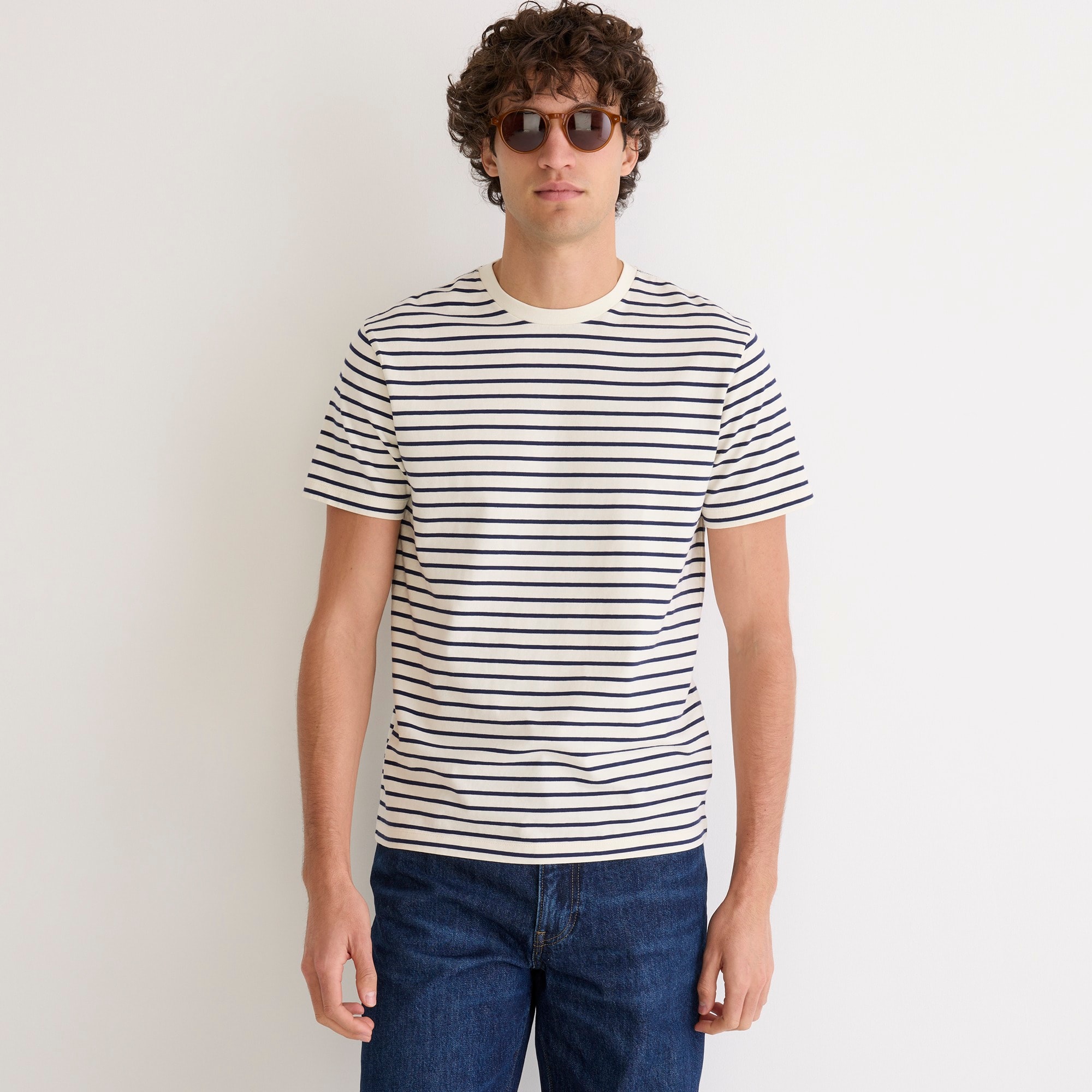 Cotton T-shirt in stripe