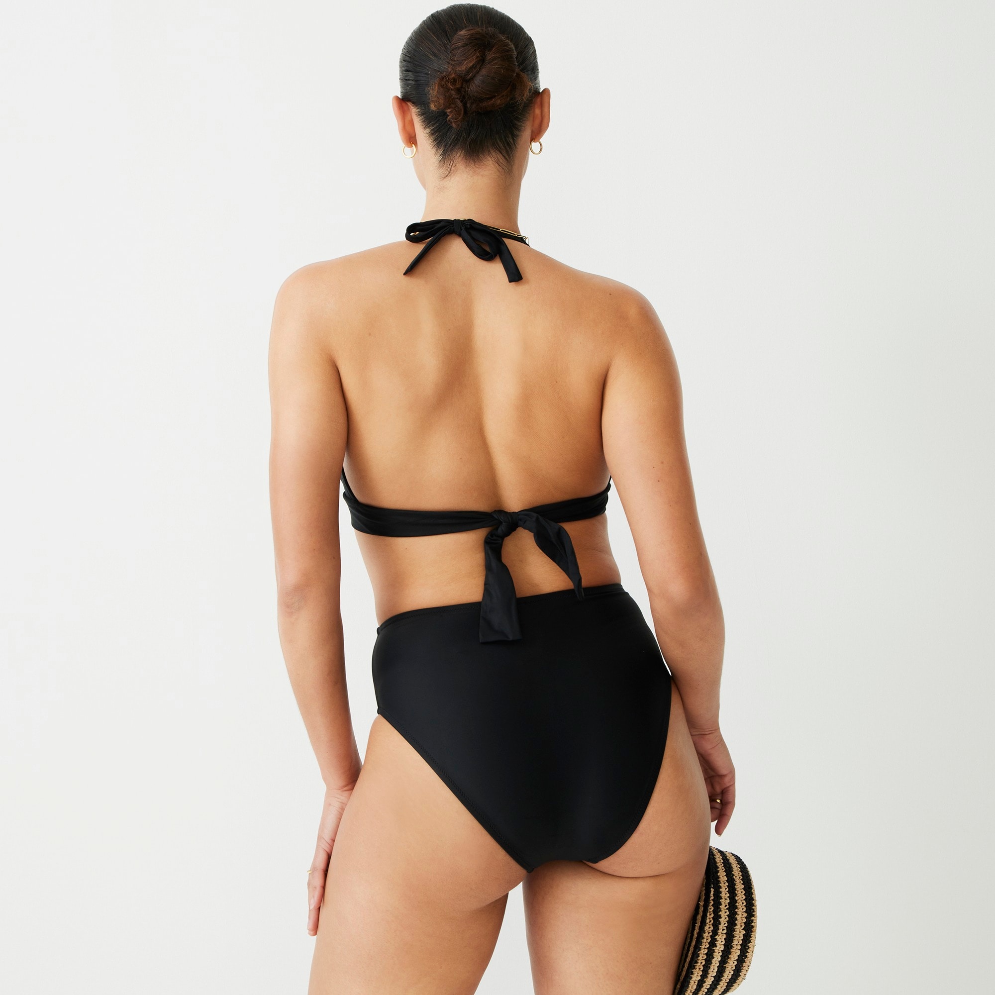 High-rise bikini bottom