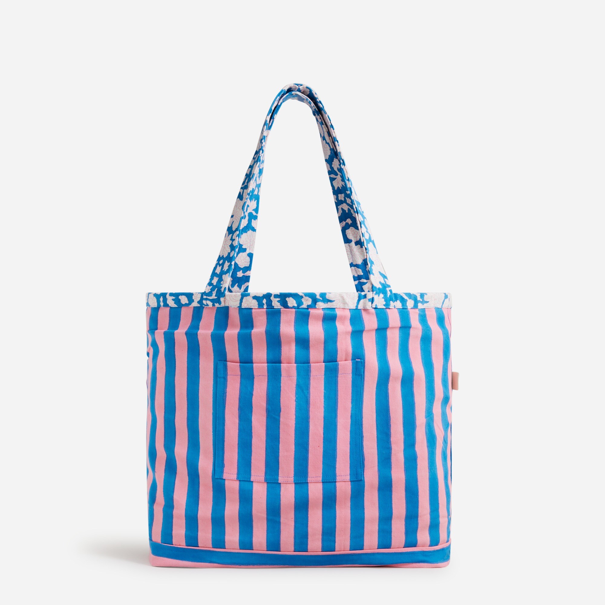 SZ Blockprints™ X J.Crew hand-block-printed reversible beach tote