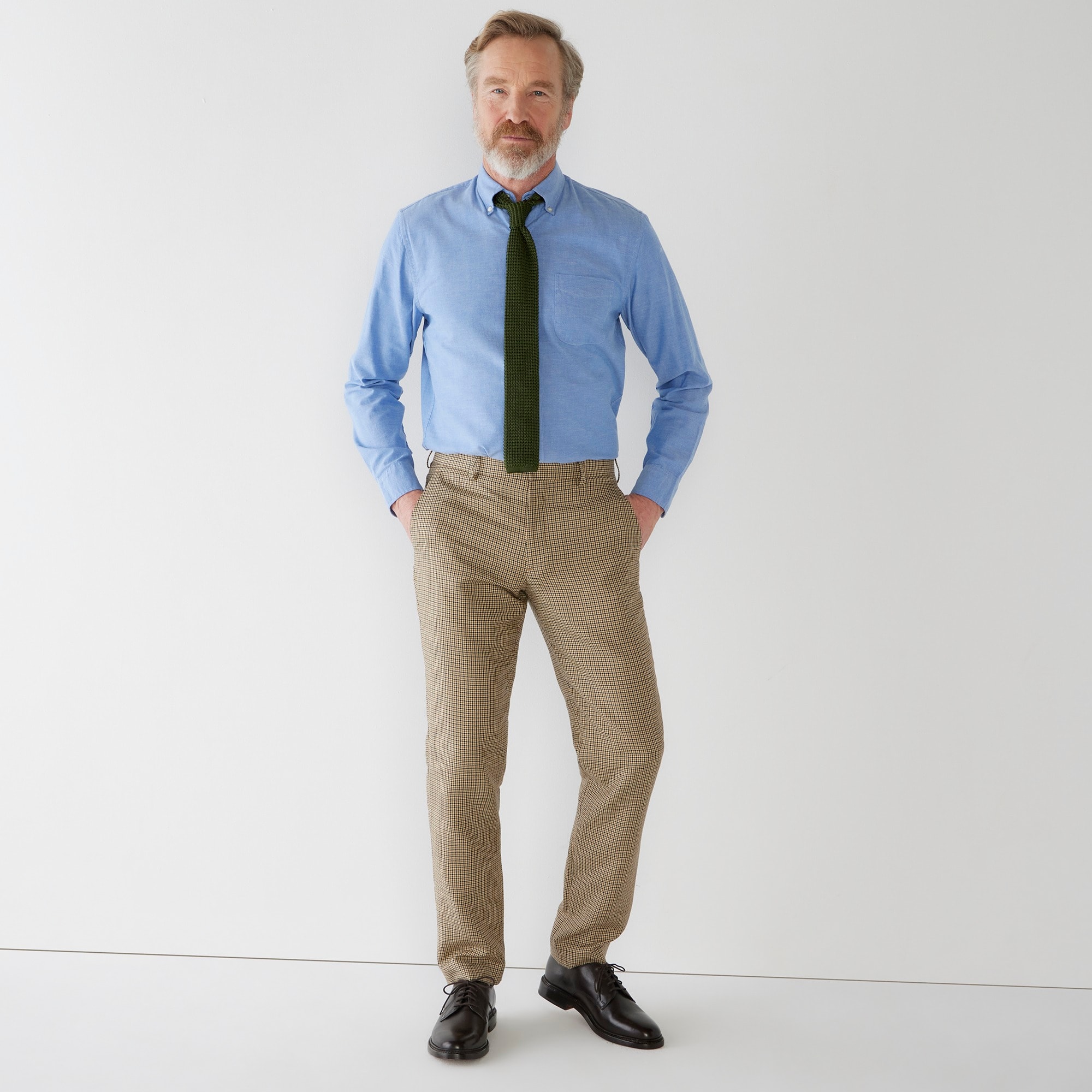 Ludlow Slim-fit pant in English wool-linen blend