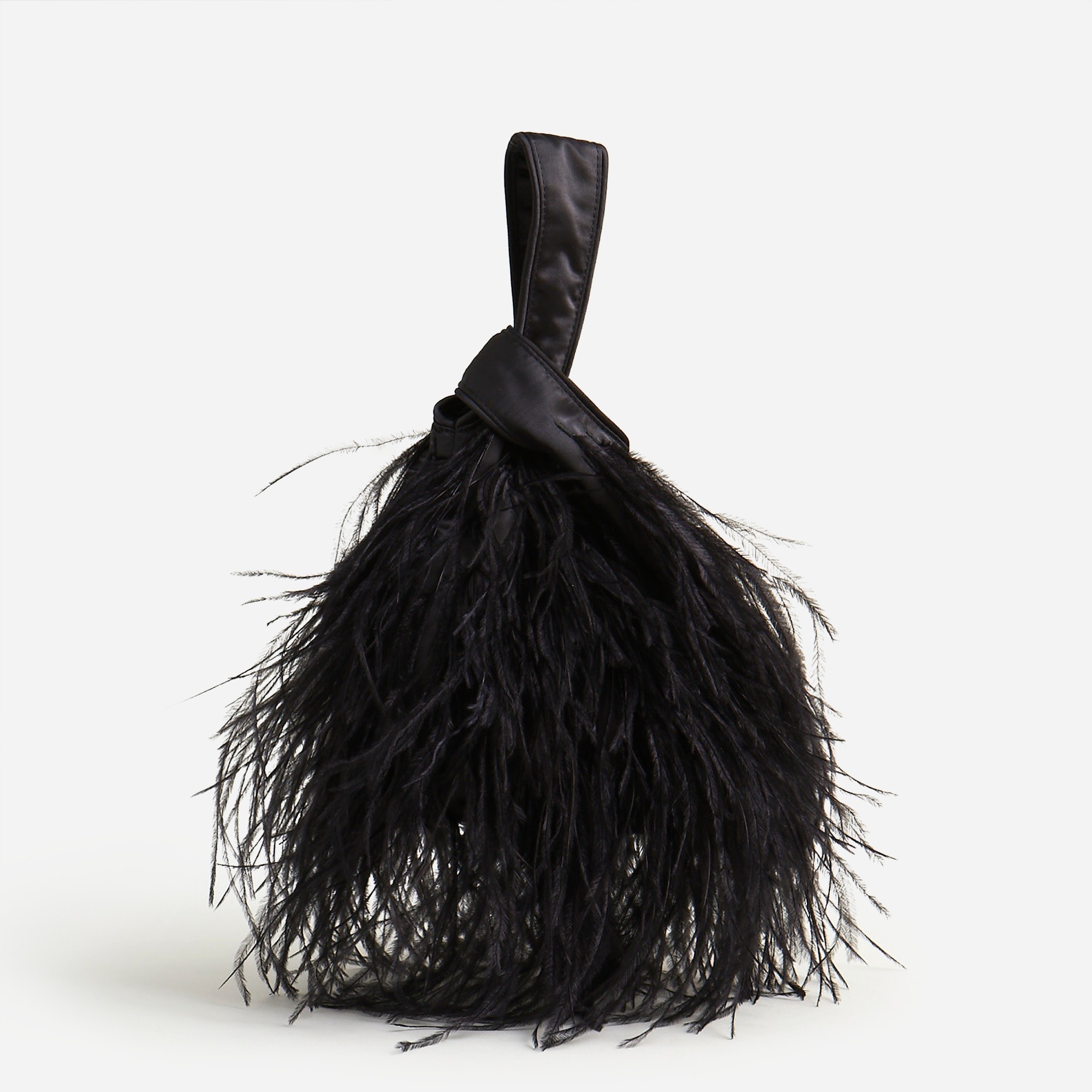 Santorini bag with feathers