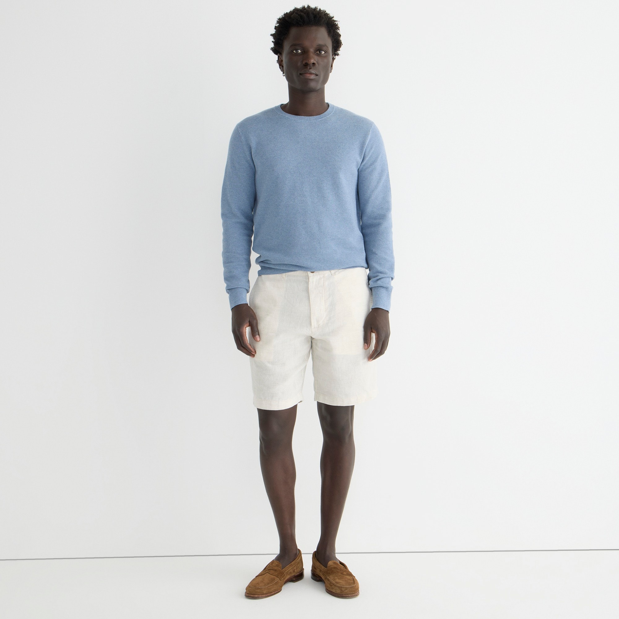 9" linen short
