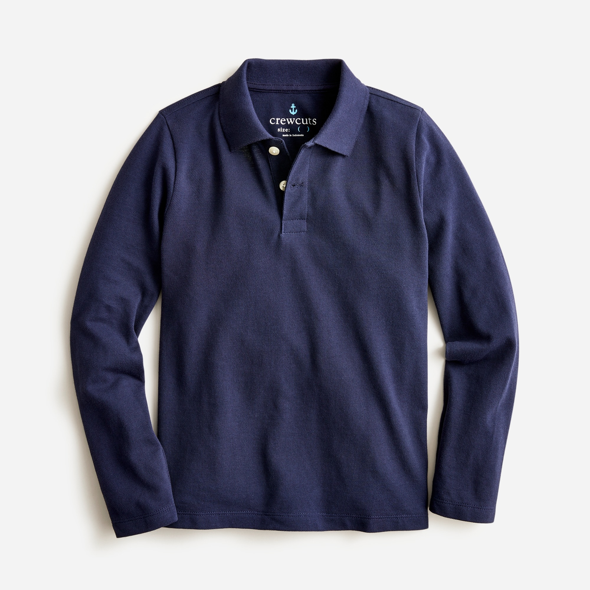 Kids' long-sleeve piqué polo shirt