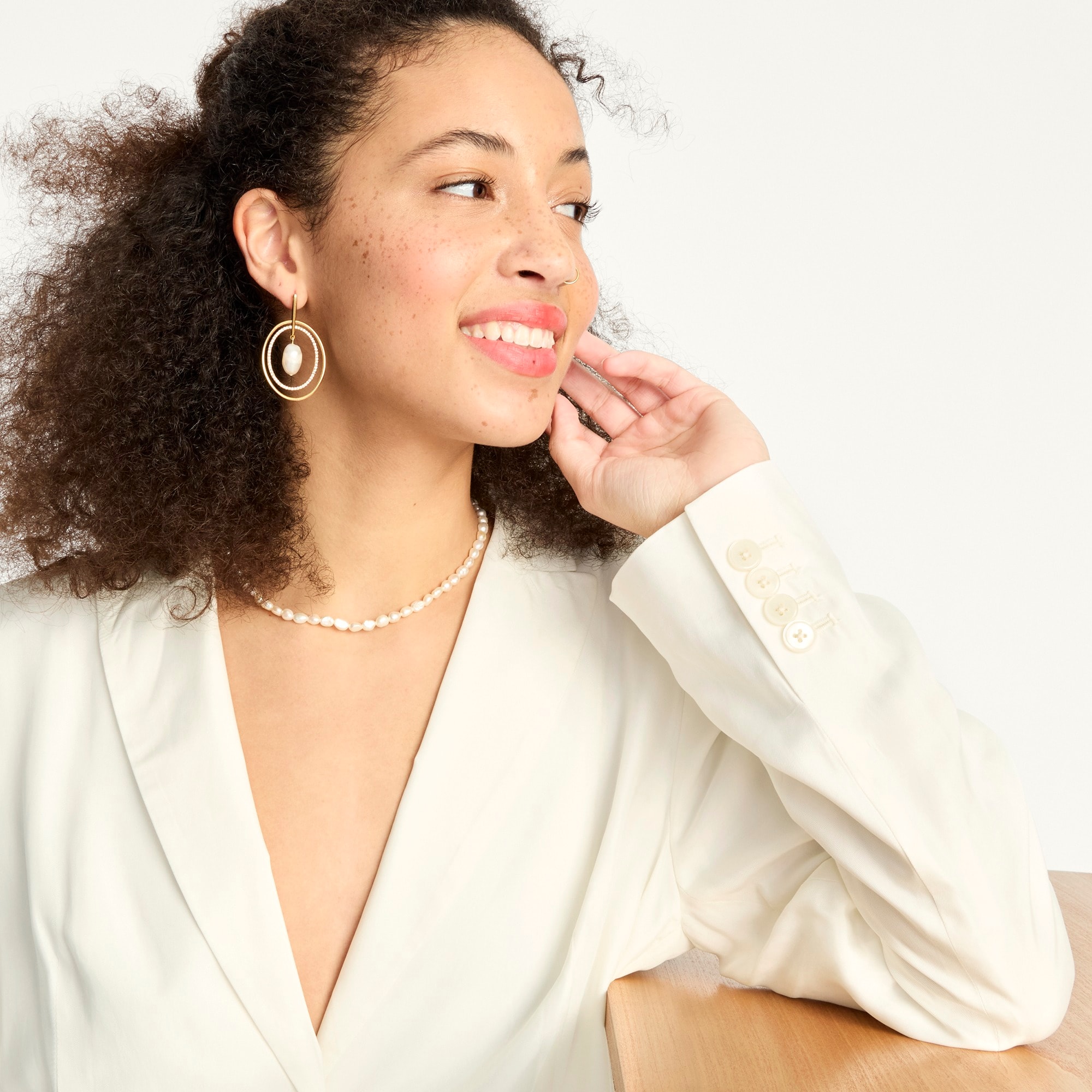 Limited-edition drapey long Parke blazer in cupro blend