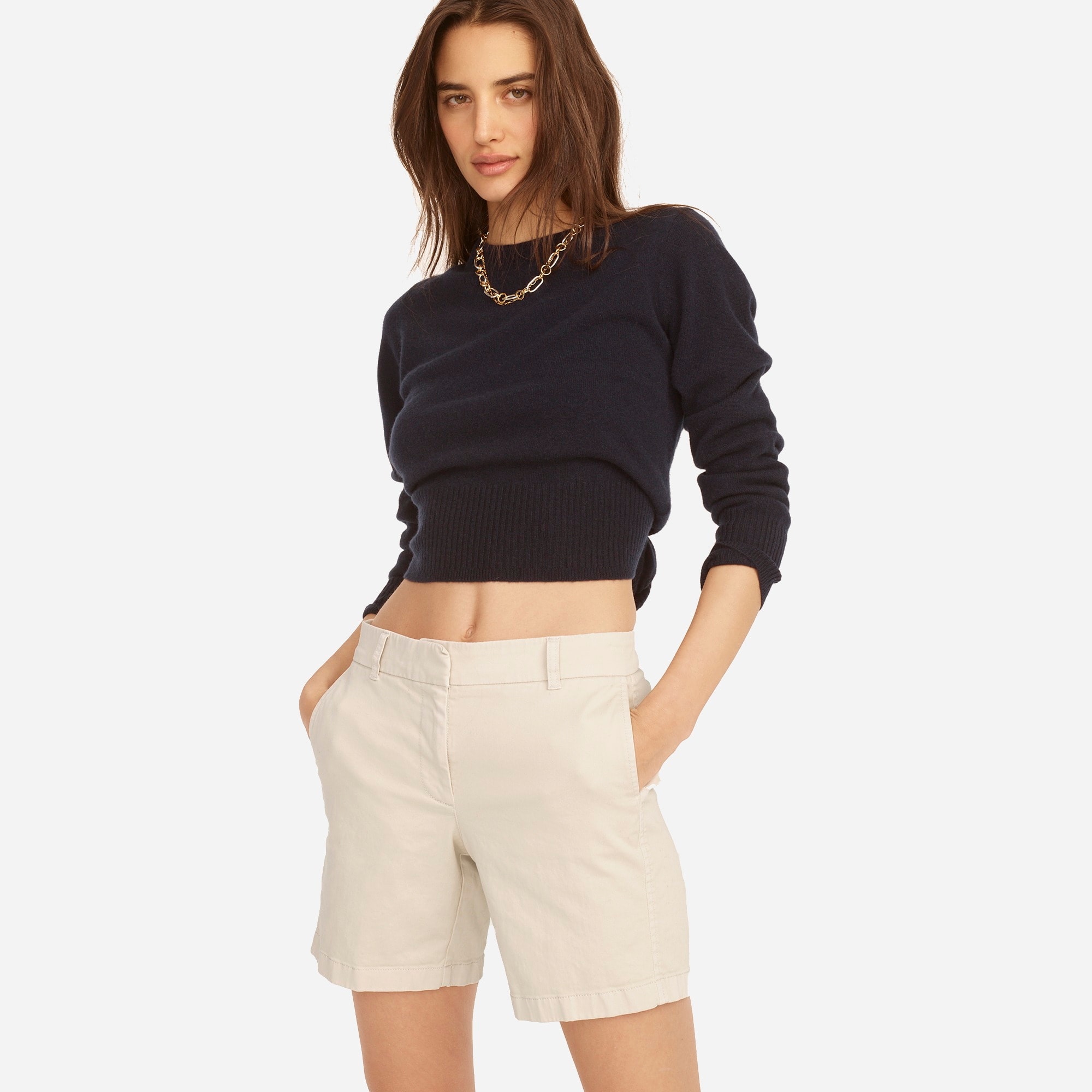7" stretch chino short