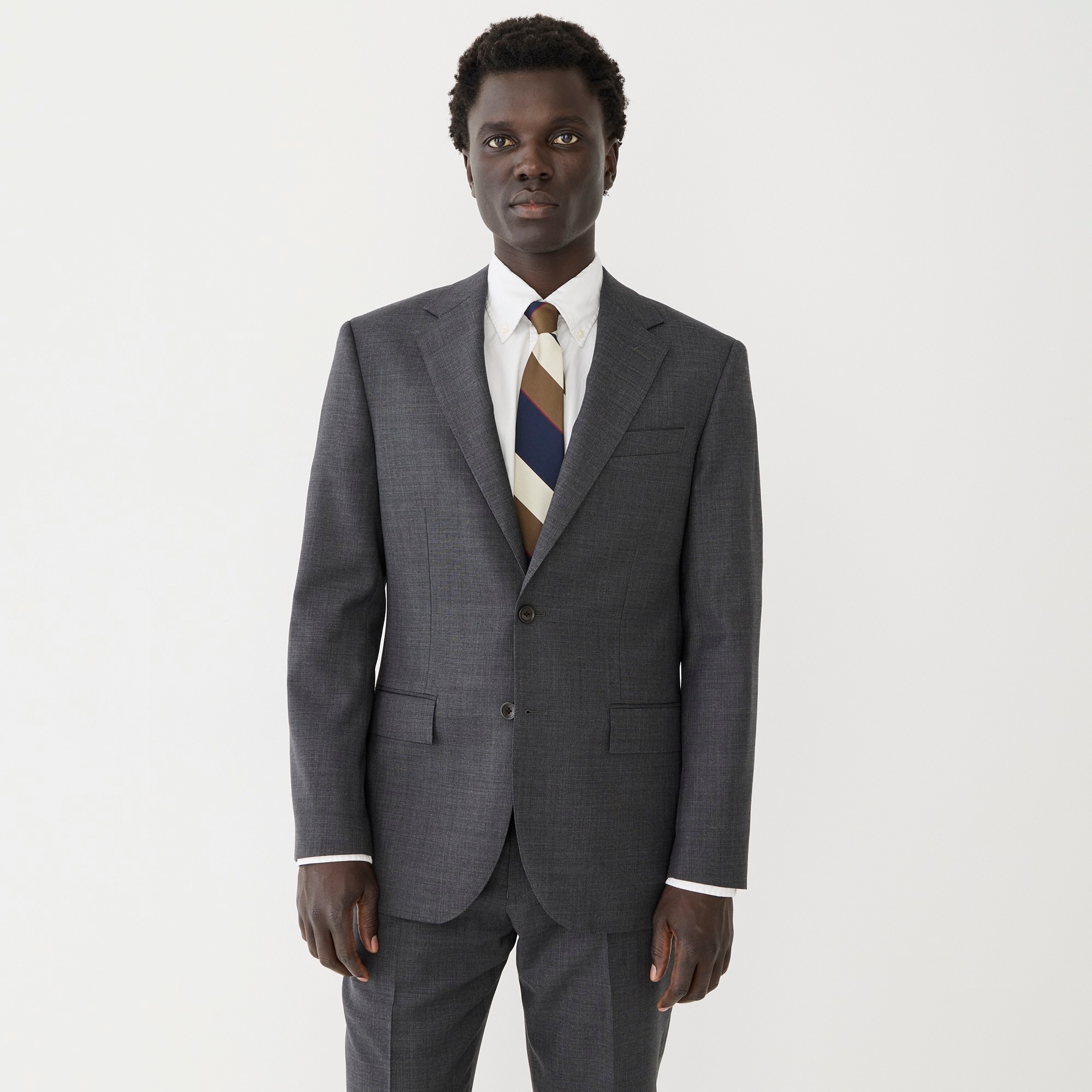 Crosby suit jacket in Italian stretch worsted wool blend