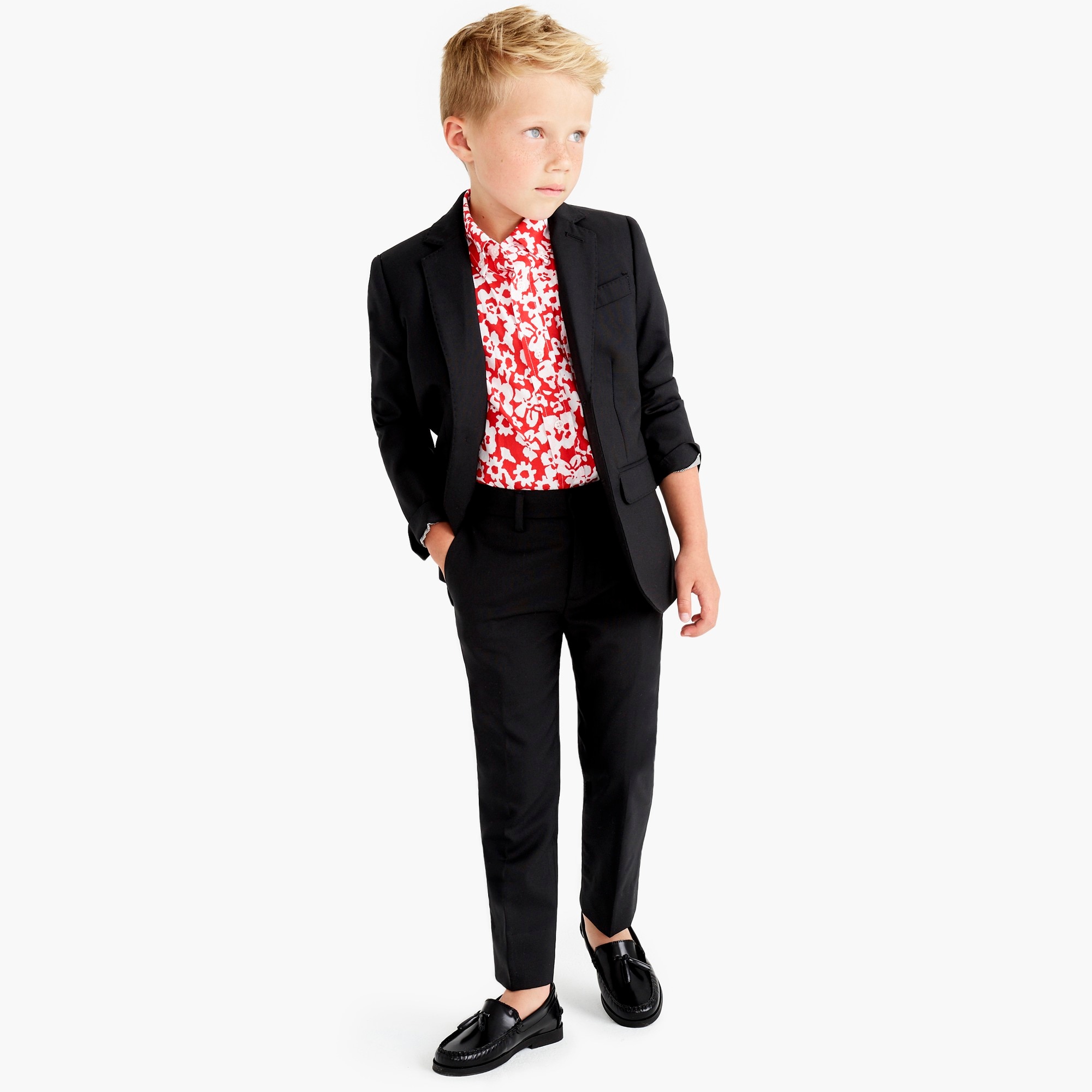 Boys' Ludlow suit jacket in Italian wool
