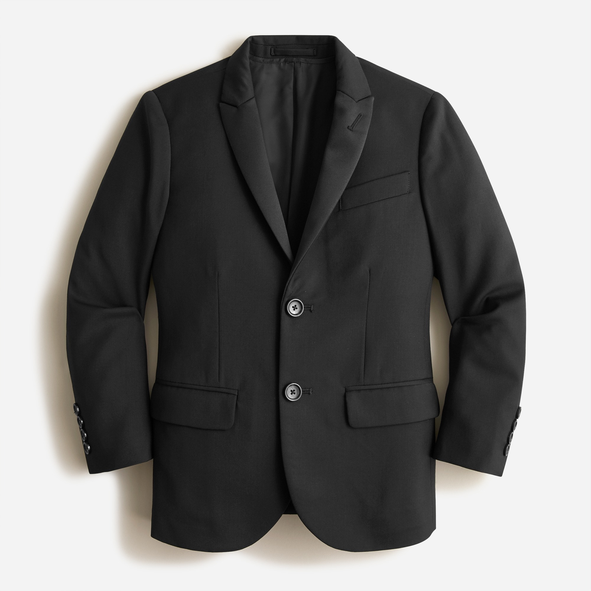 Boys' Ludlow peak-lapel tuxedo jacket in Italian wool
