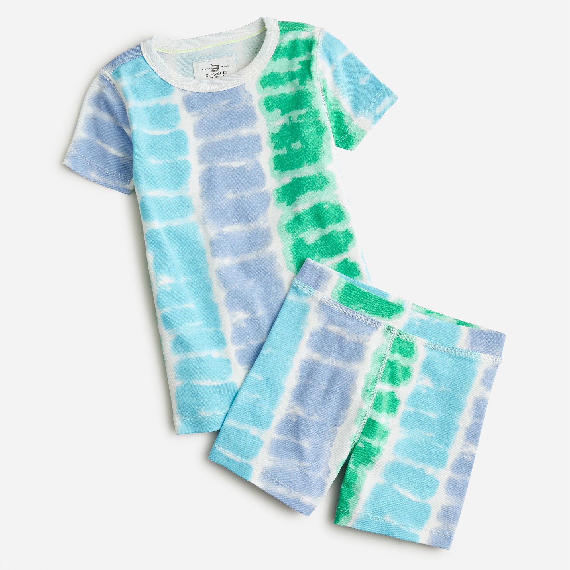 Kids' short-sleeve printed pajama set
