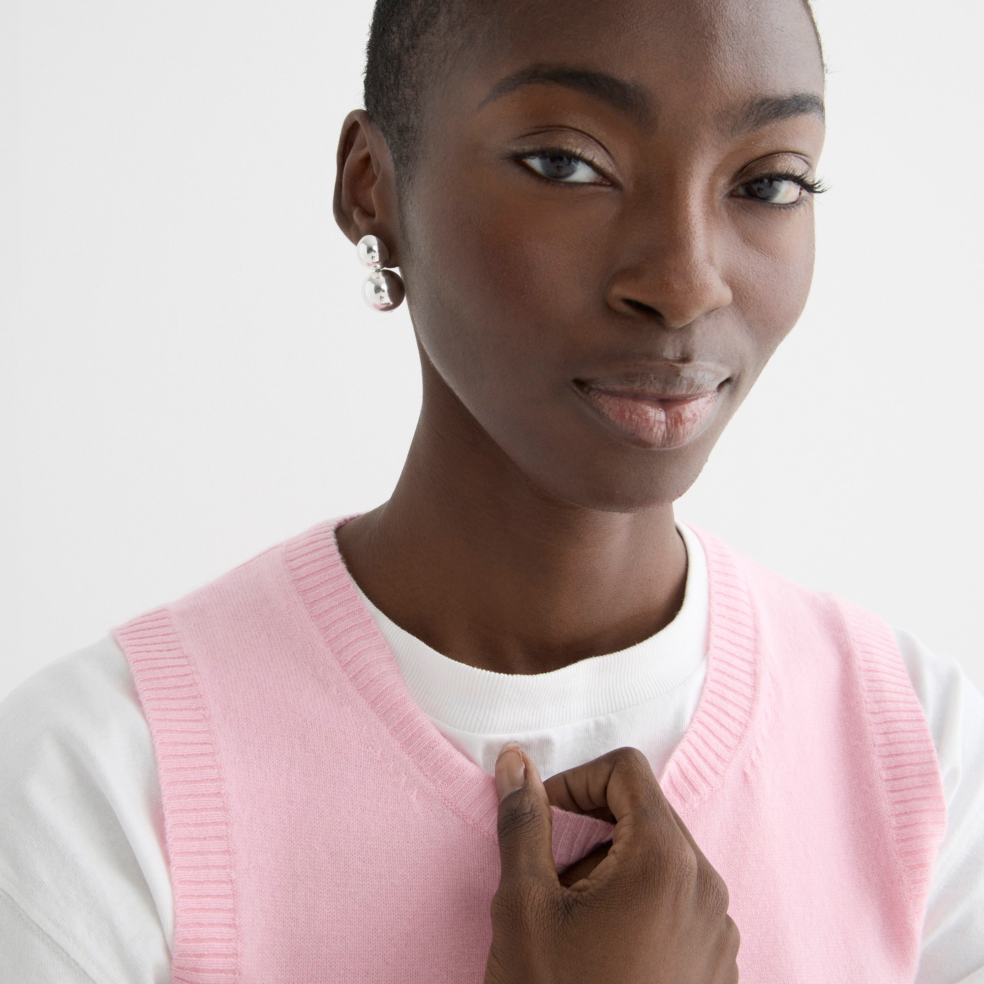 Cashmere crewneck sweater shell