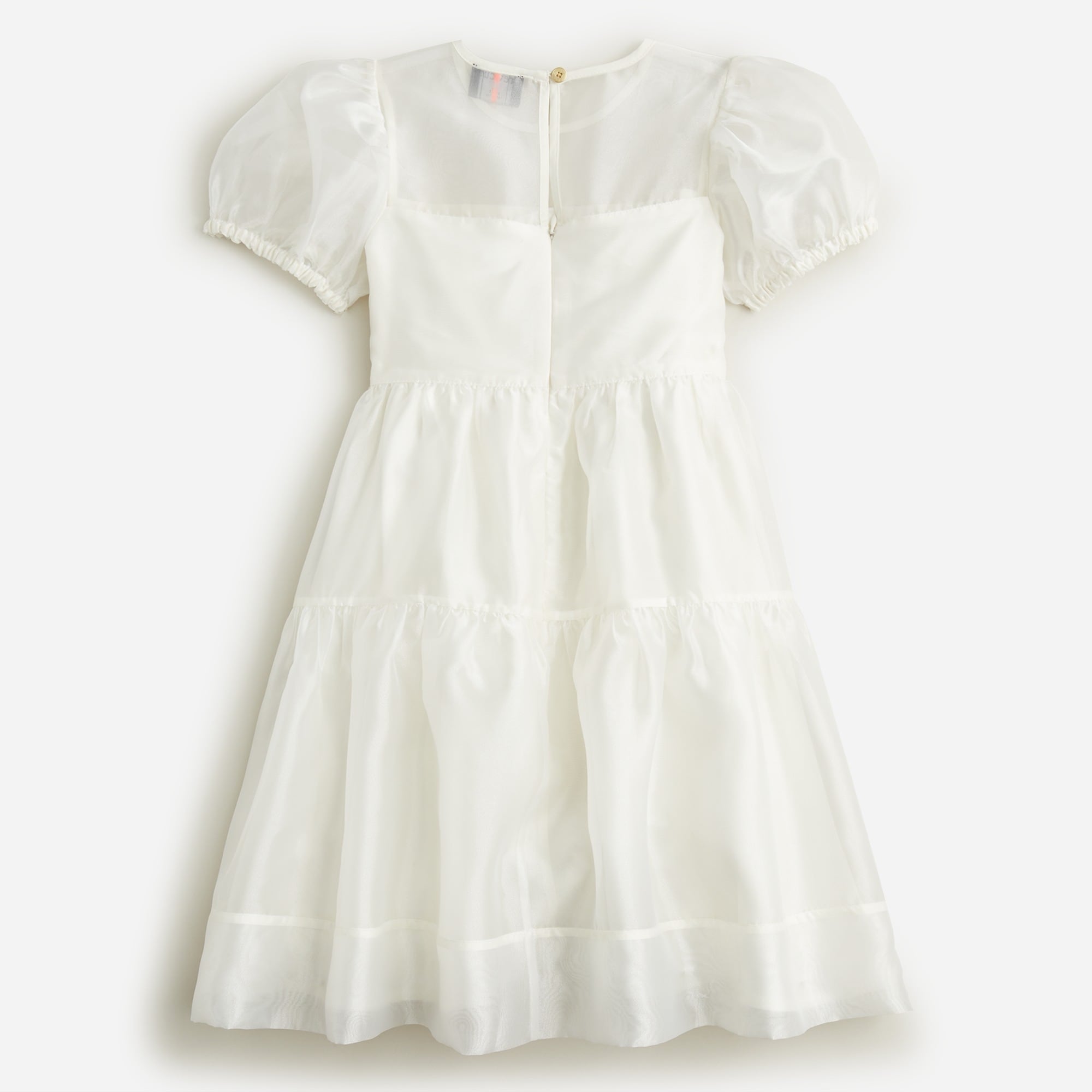 Girls' organza tiered dress