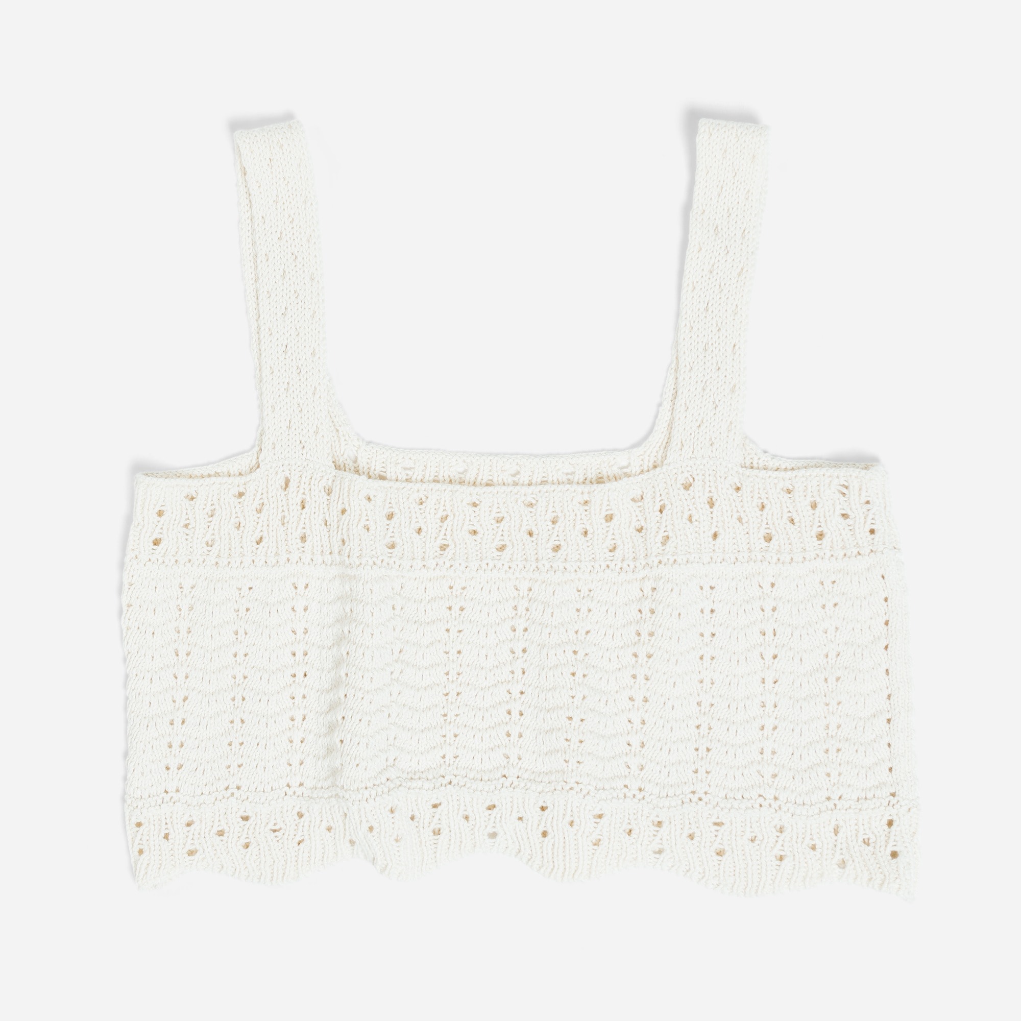 LAUDE the Label Lyric Crochet Top in Ecru