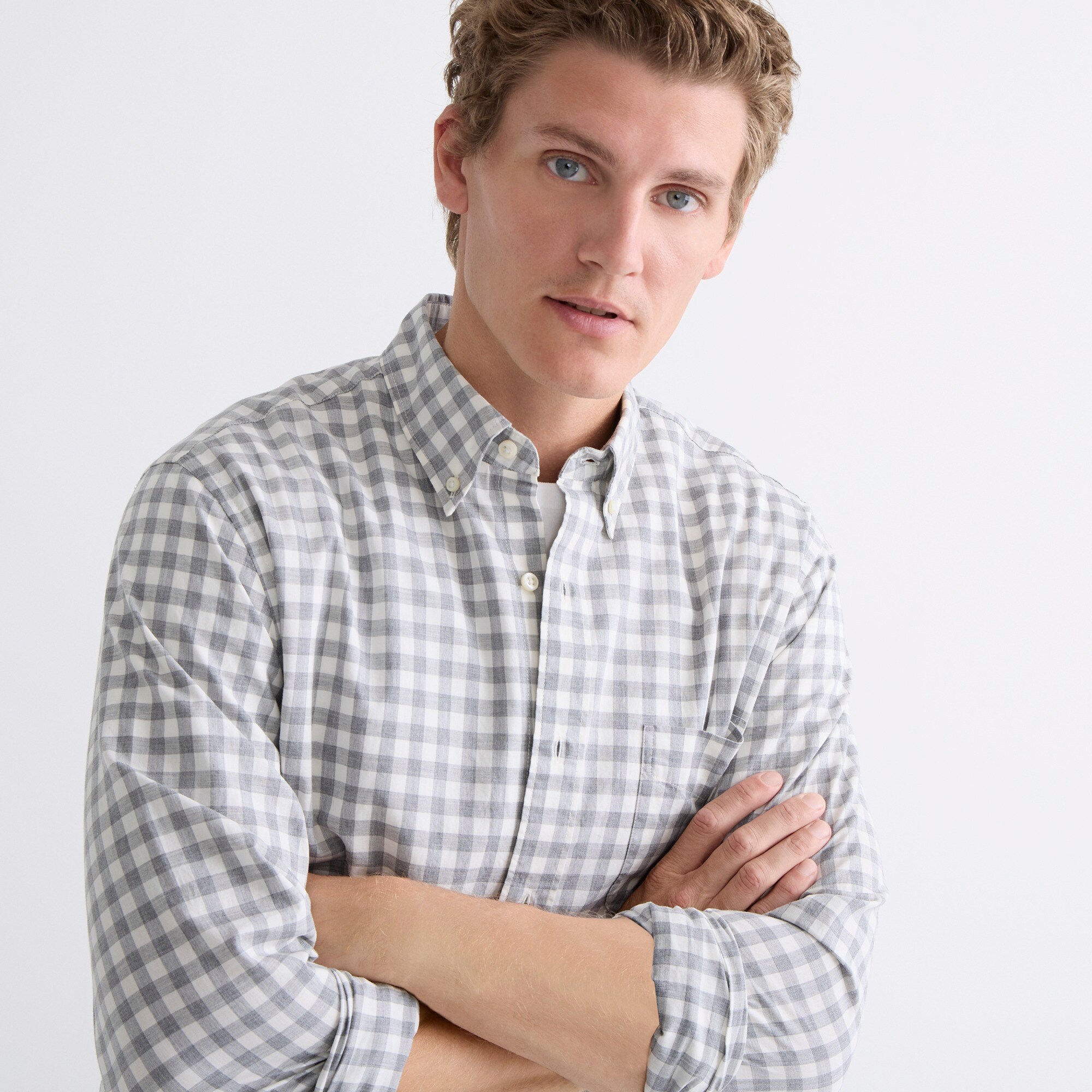 Secret Wash organic cotton poplin shirt