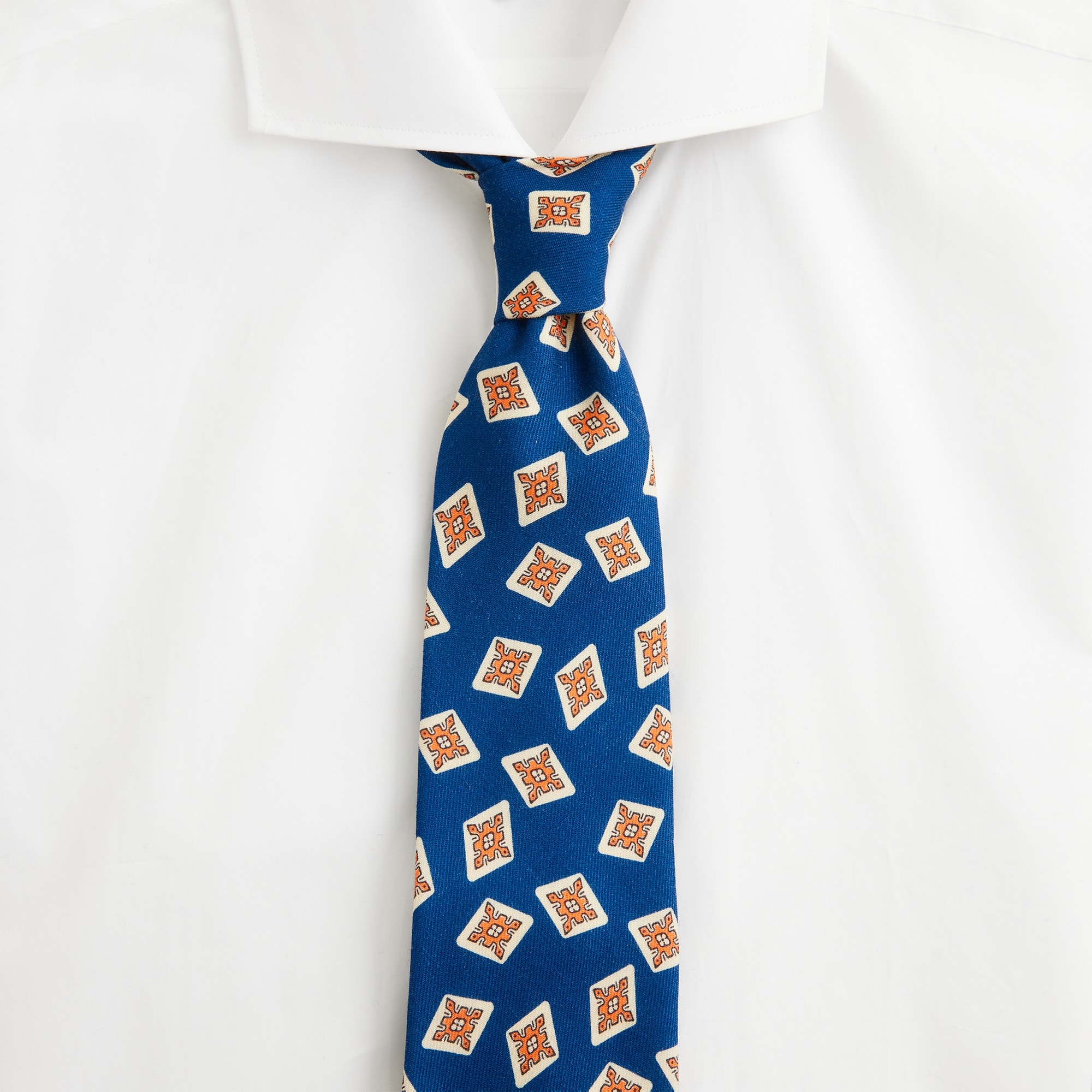 English wool challis tie