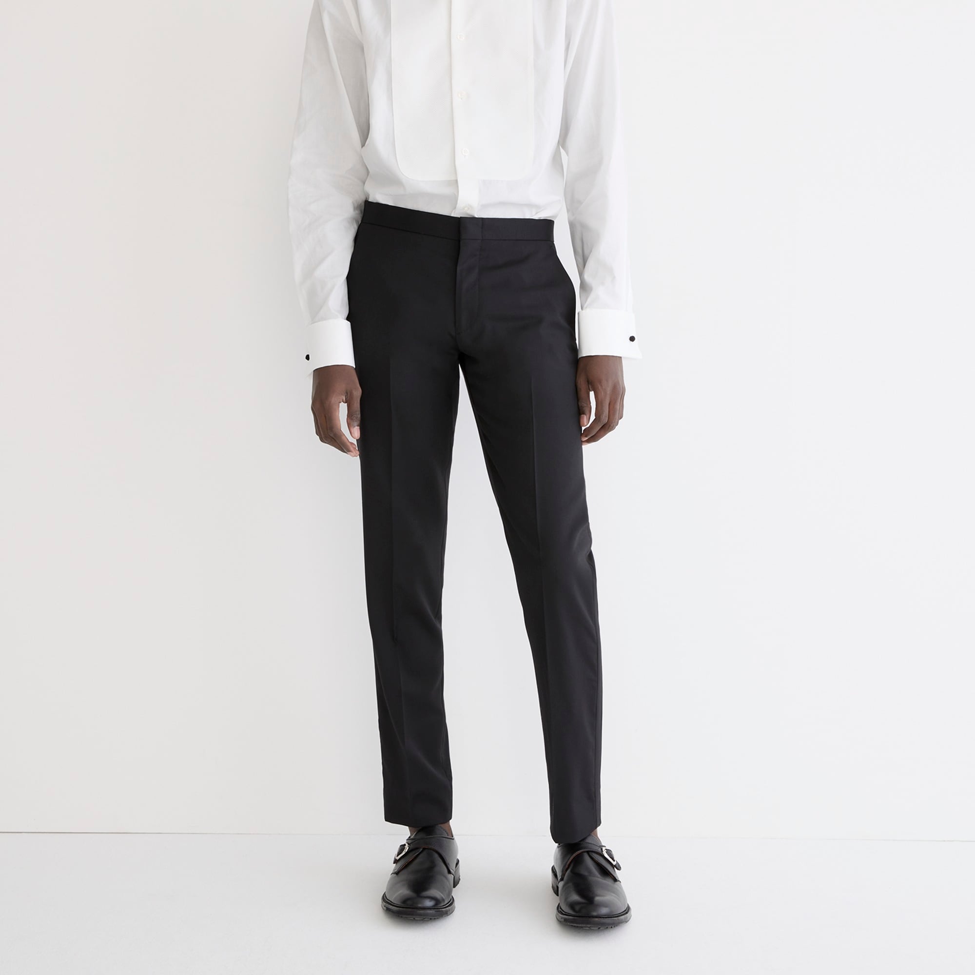 Ludlow Slim-fit tuxedo pant in Italian wool