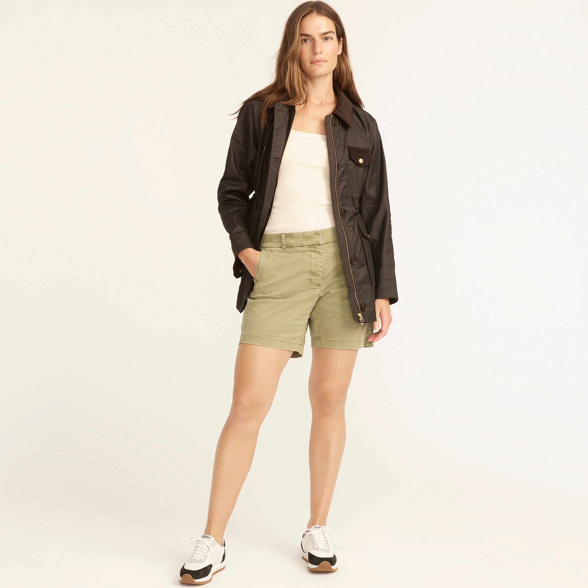 7" stretch chino short