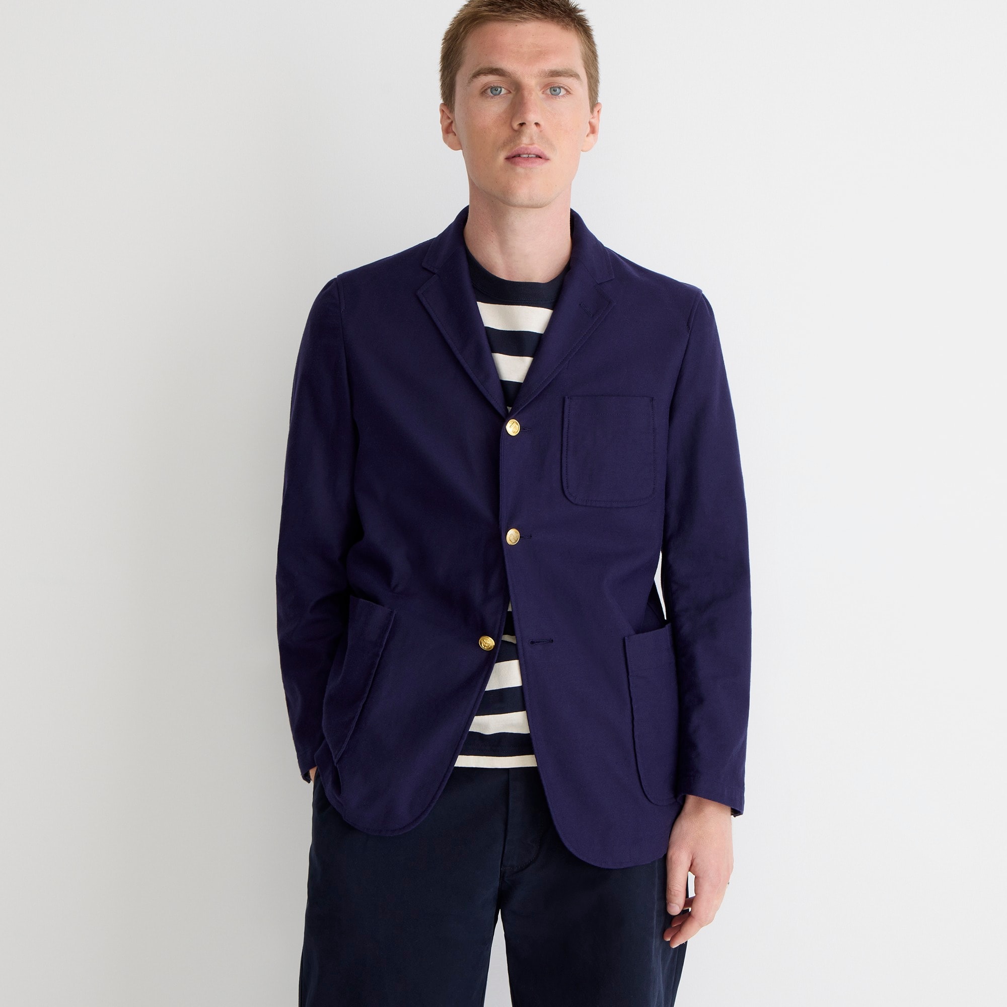 BEAMS PLUS X J.Crew patch-pocket blazer