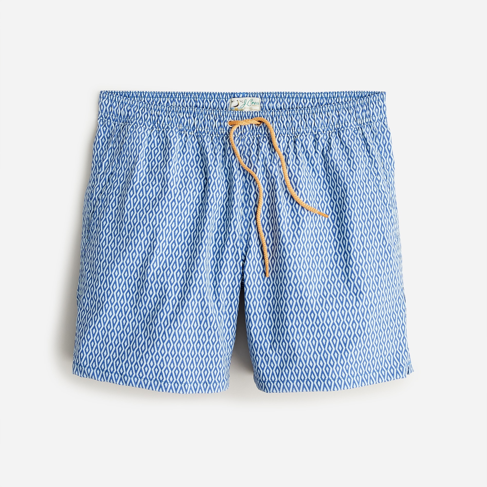 6'' stretch swim trunk in print with ECONYL® nylon