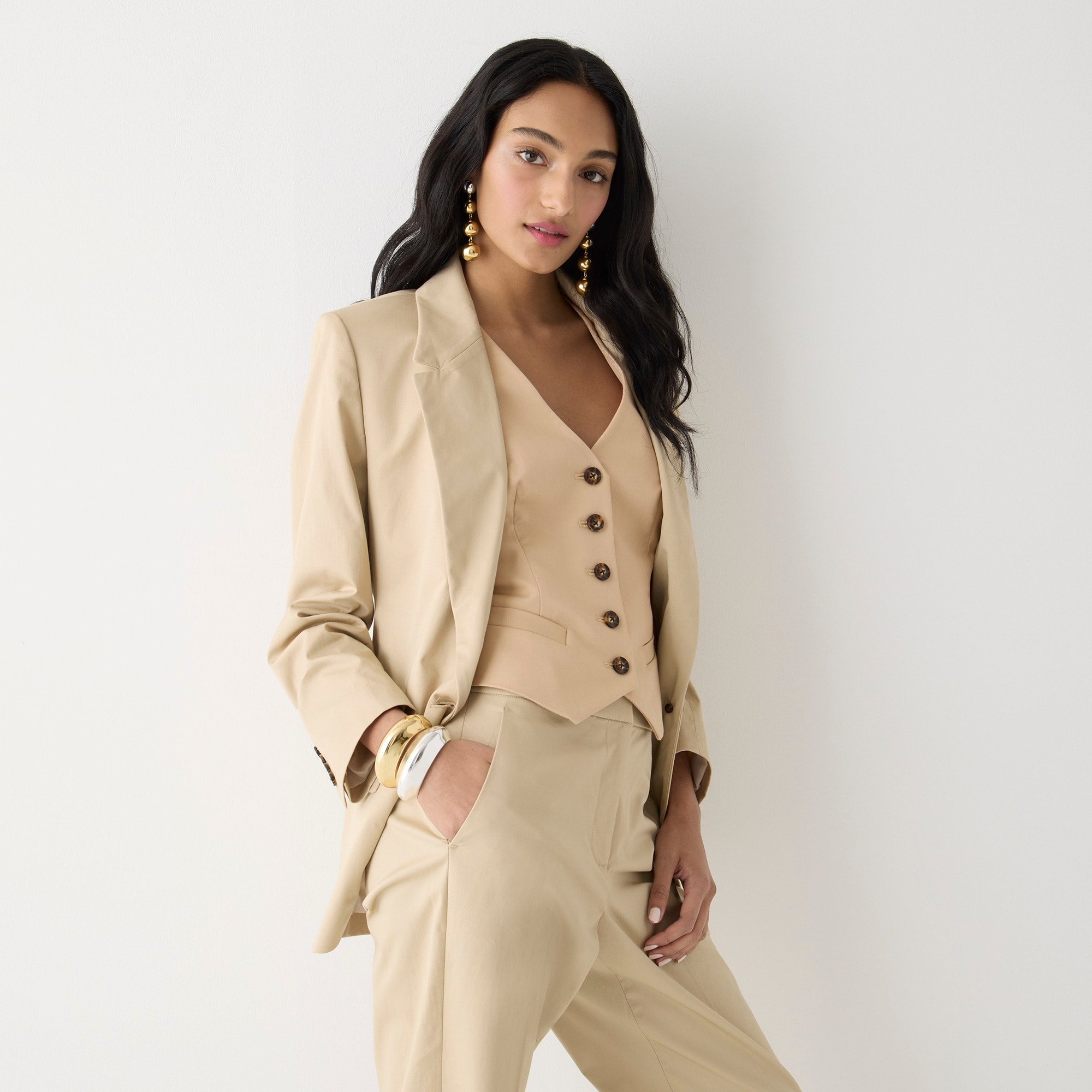 Limited-edition slim-fit vest in lightweight chino