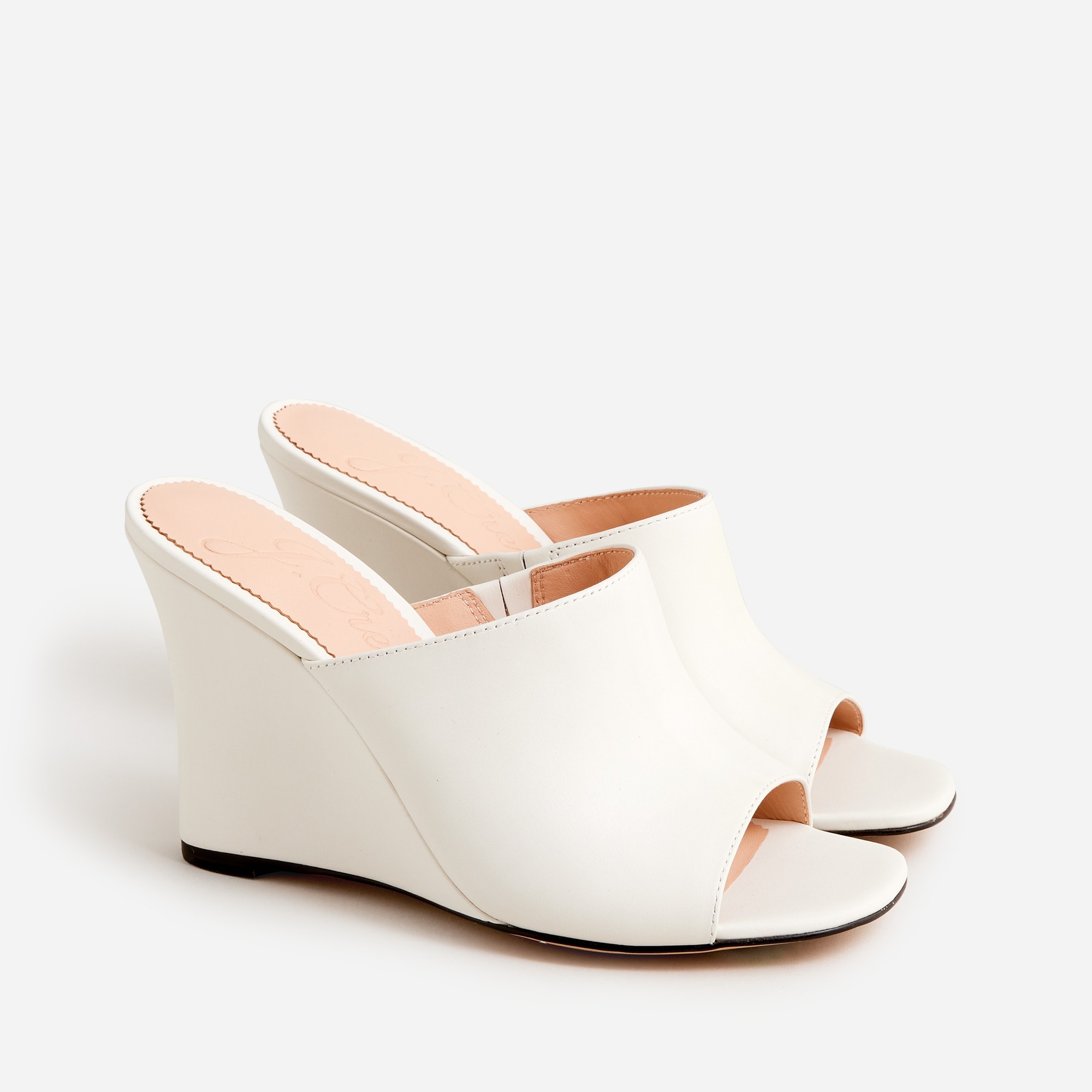 Bianca wedge sandals in leather