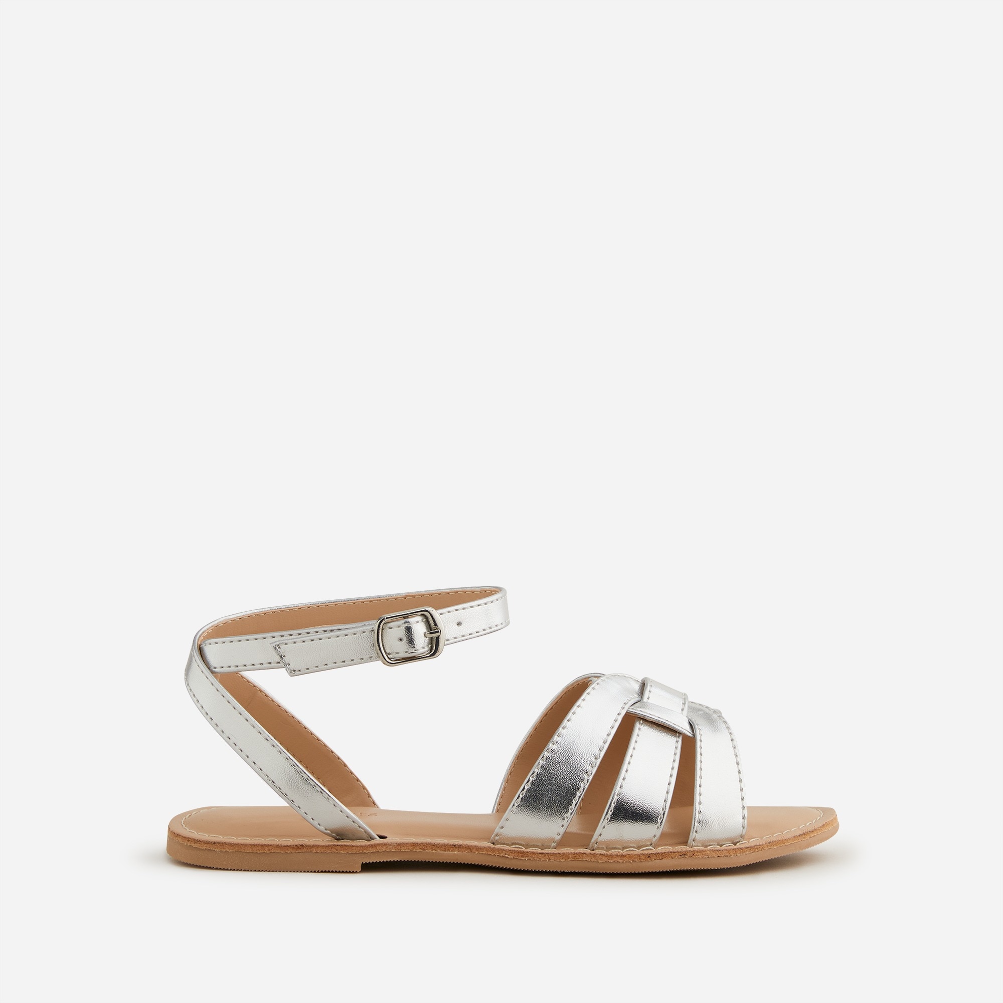 Girls' basketweave sandals