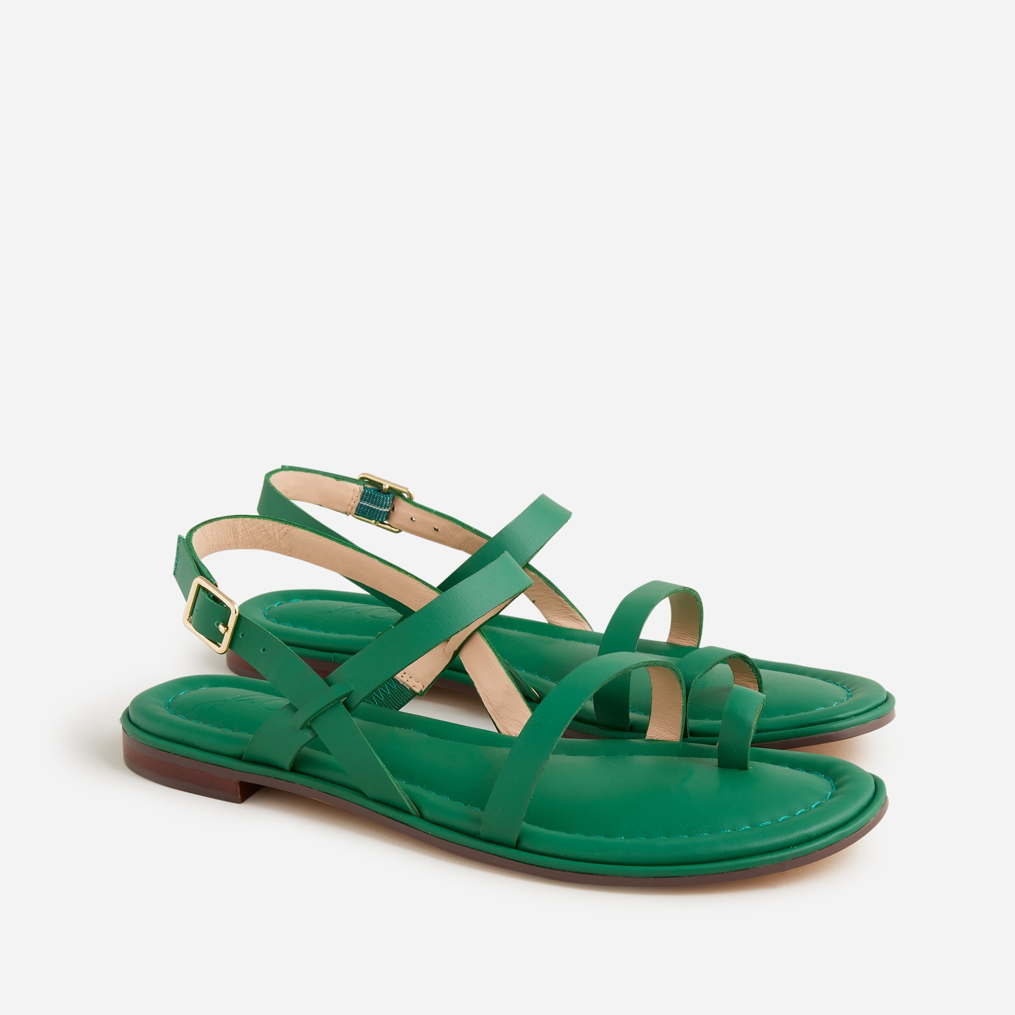 Menorca toe-ring slingback sandals in leather