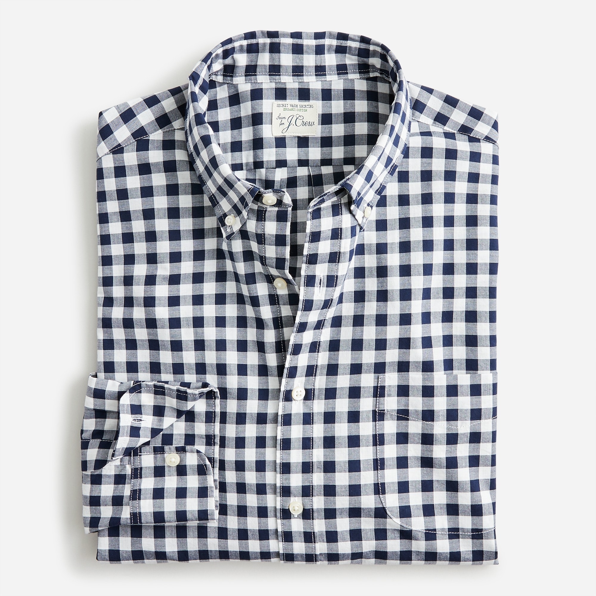 Secret Wash organic cotton poplin shirt