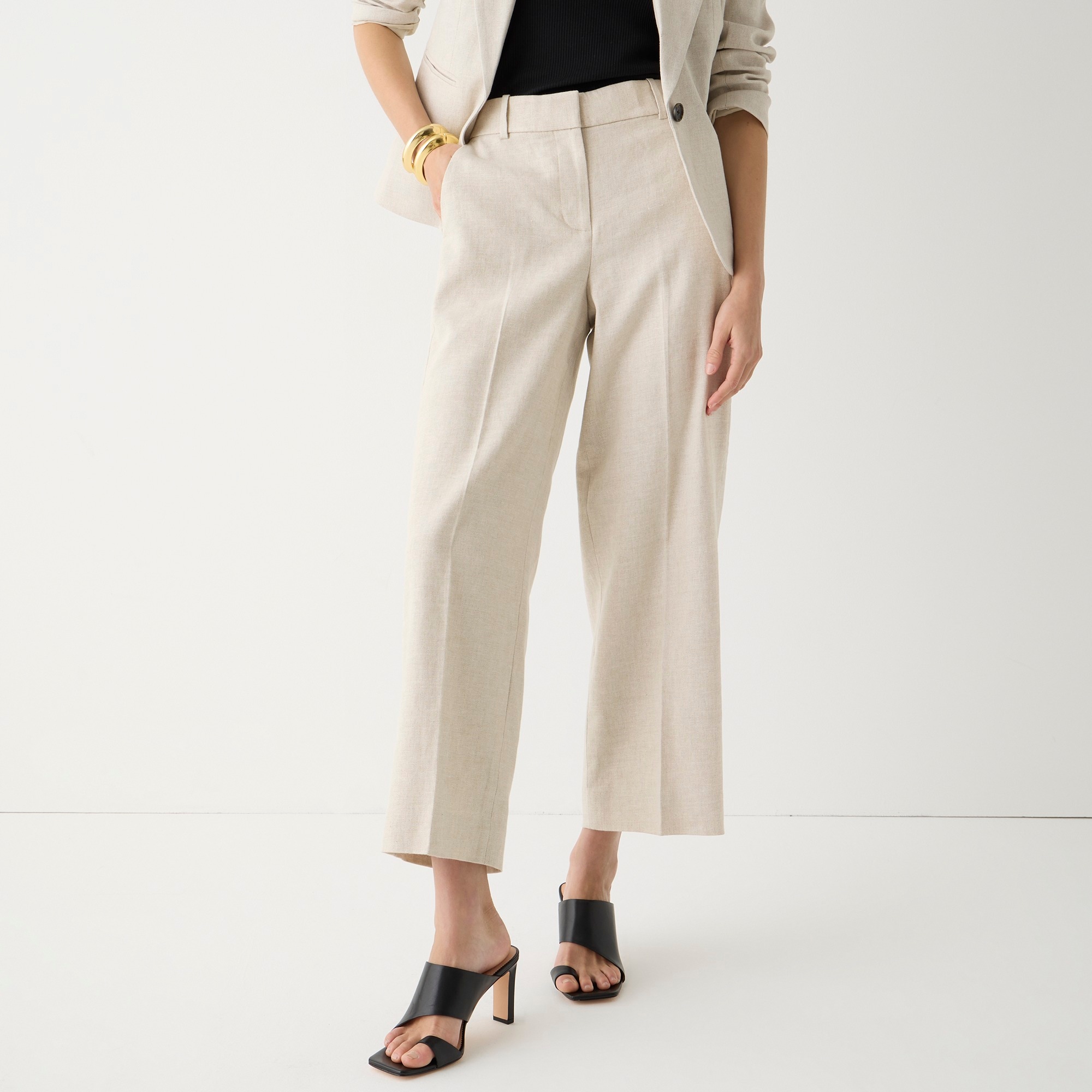 Sydney pant in stretch linen blend