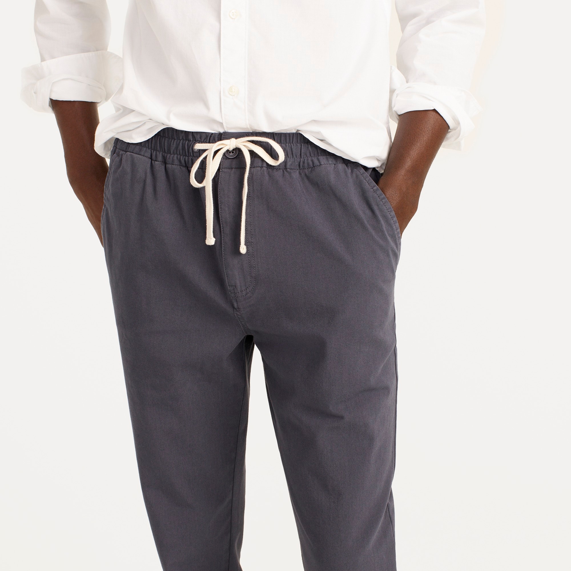 Slim dock pant in stretch cotton blend