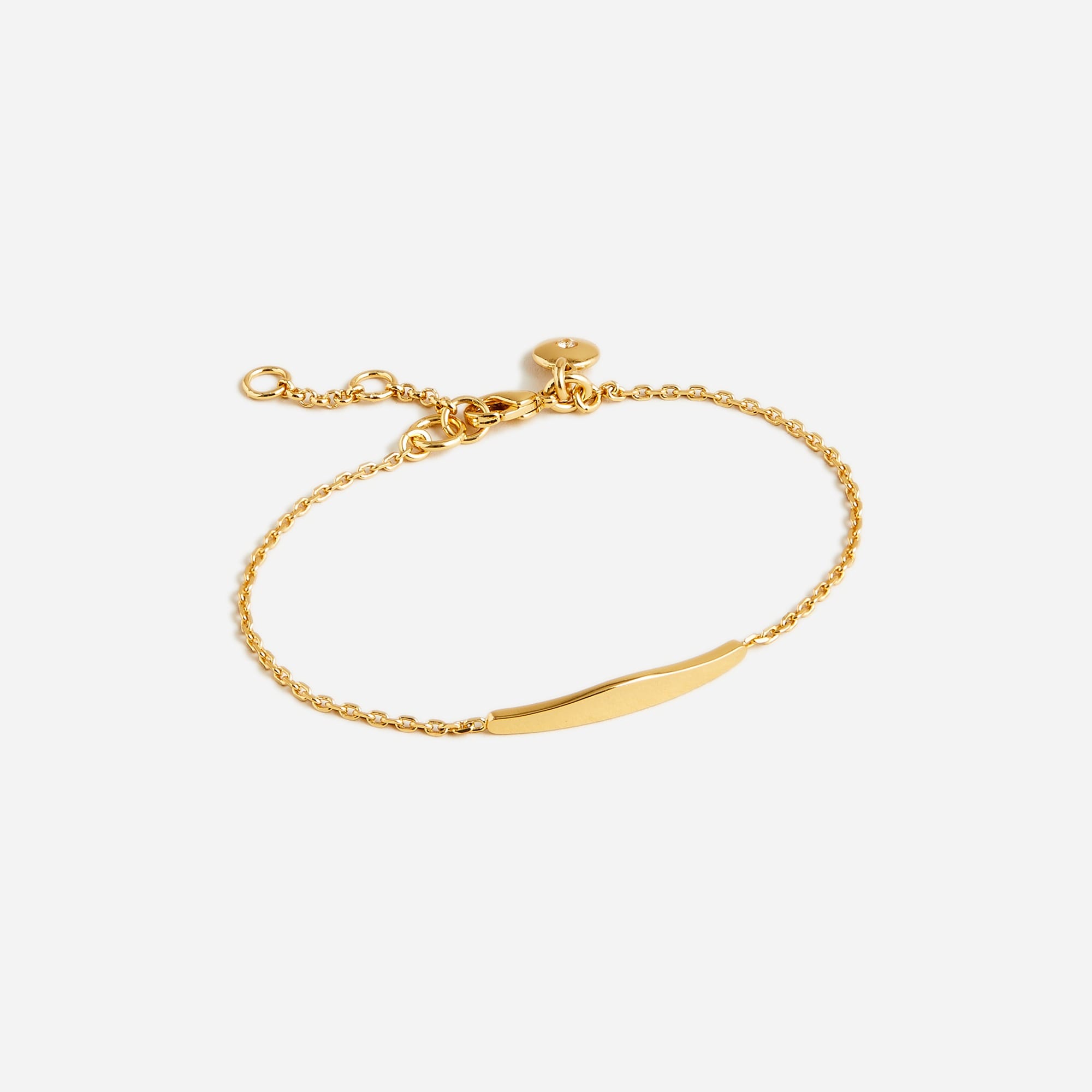 Delicate adjustable bar bracelet